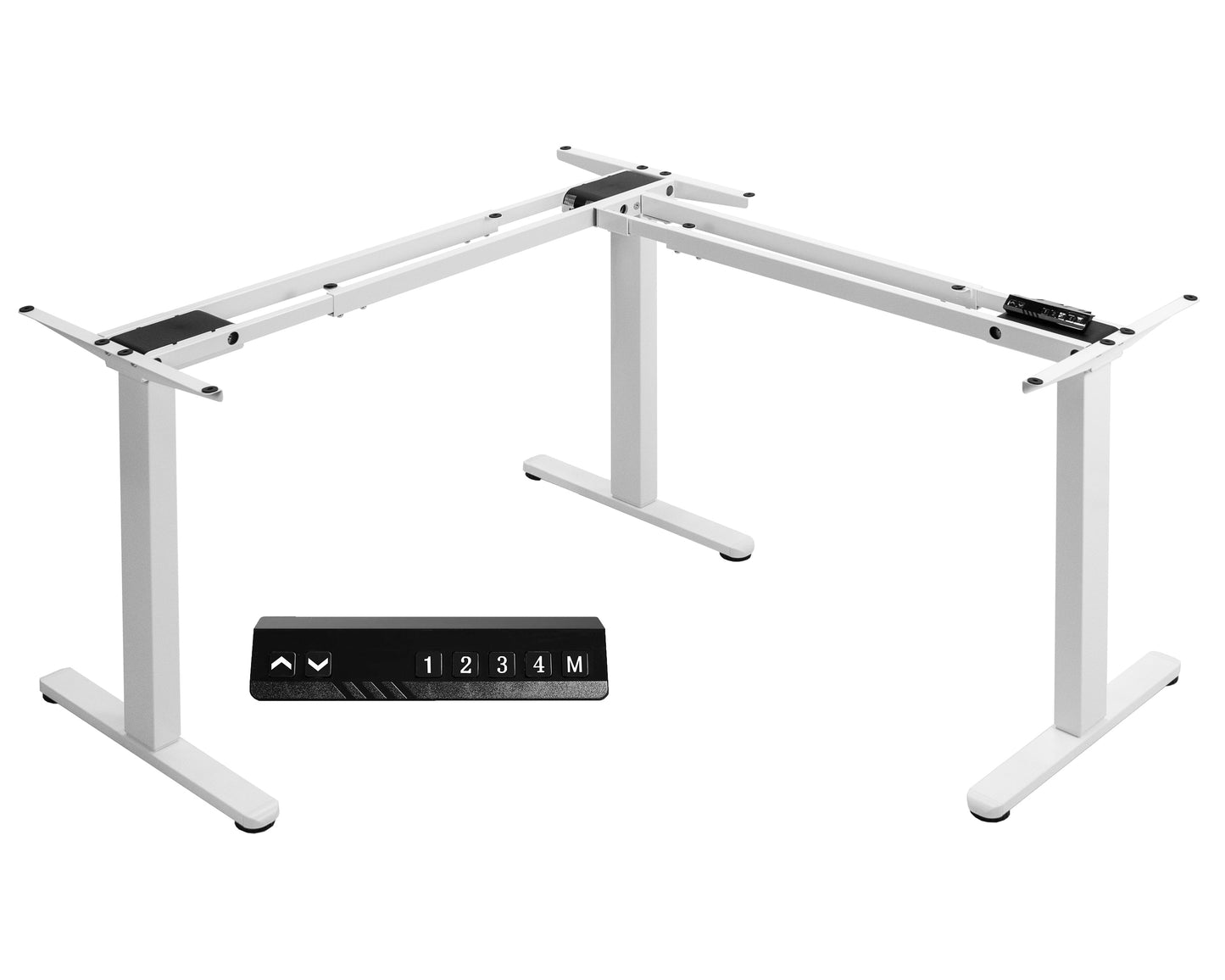 VIVO Electric Multi Motor Corner Frame with Memory Controller - DESK-V123EB