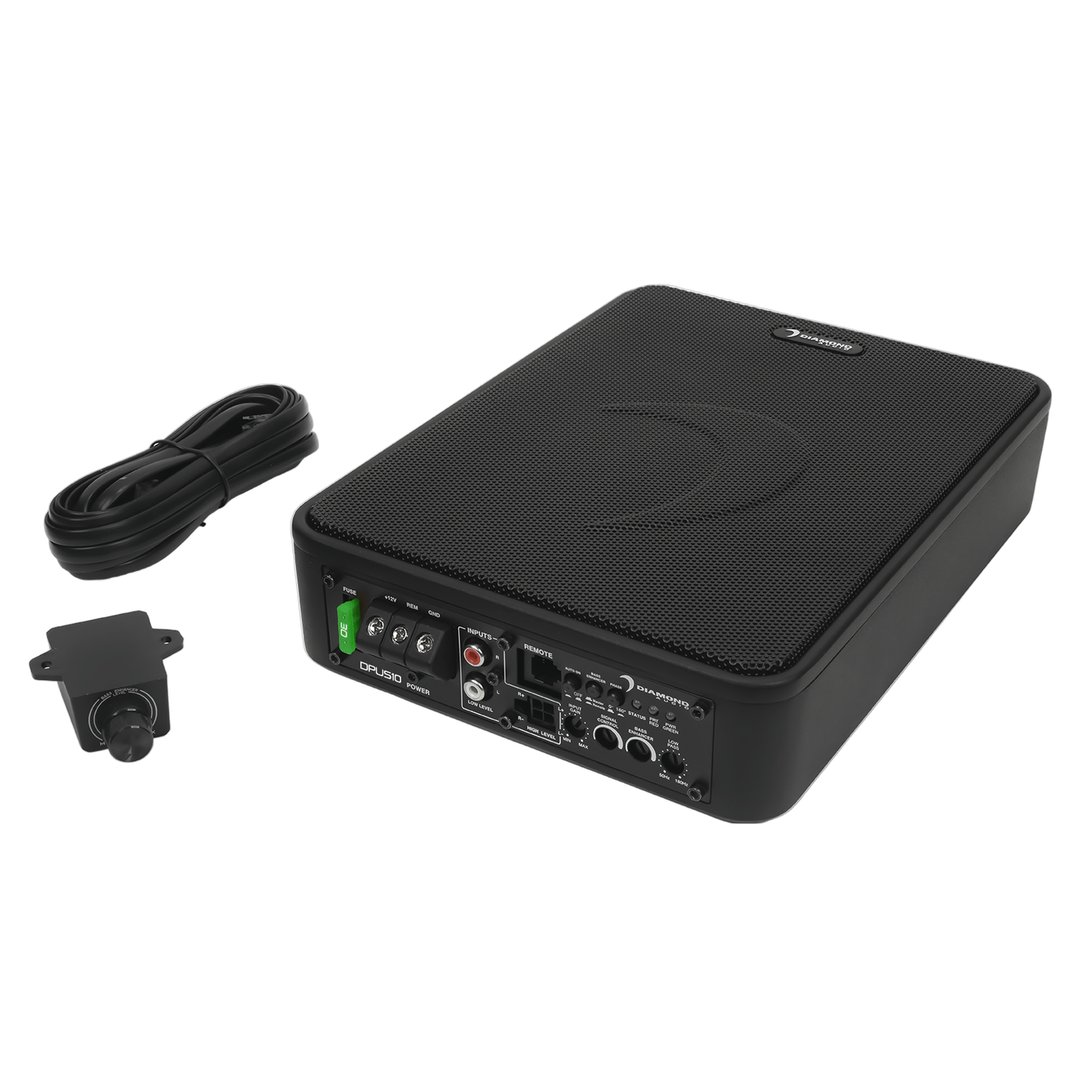 Diamond Audio 10" DMD Series Active Slim Subwoofer w/Bass Enhancement - DPUS10