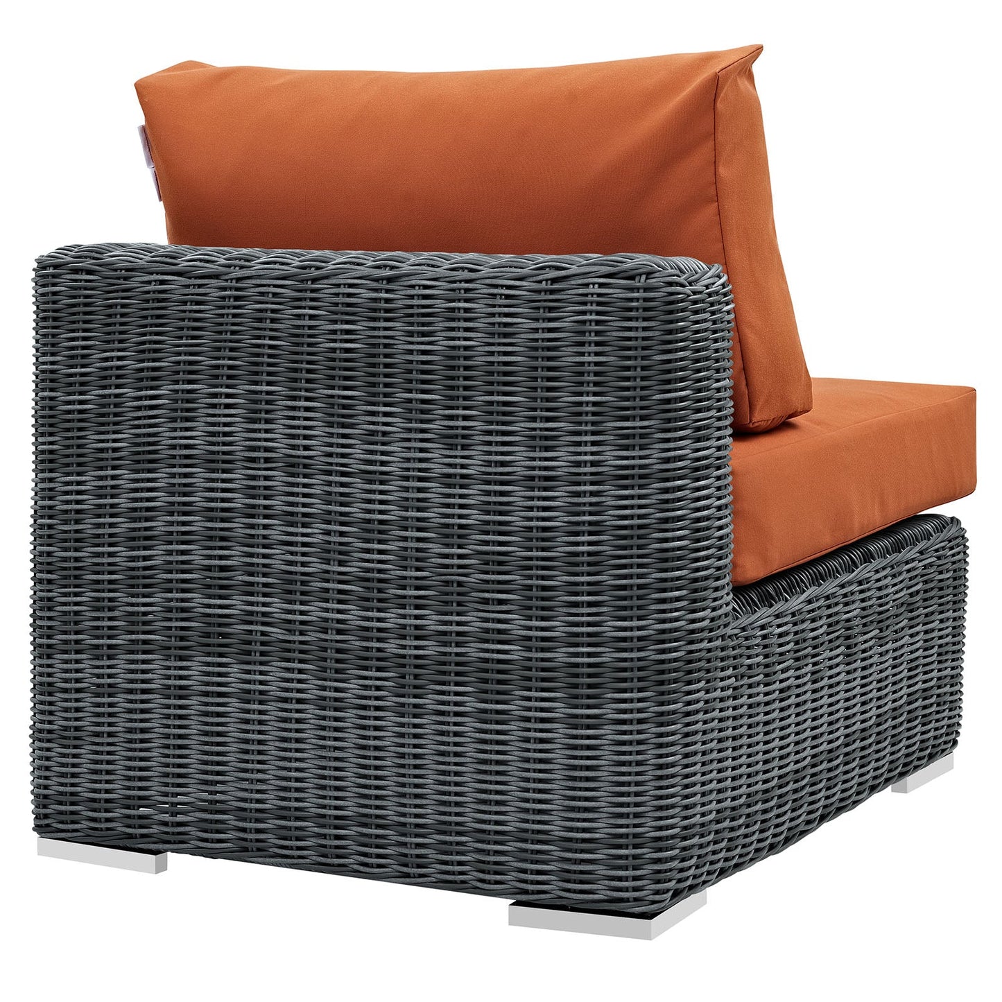 Modway Furniture Summon Outdoor Patio Sunbrella Armless - EEI-1868-GRY-BEI