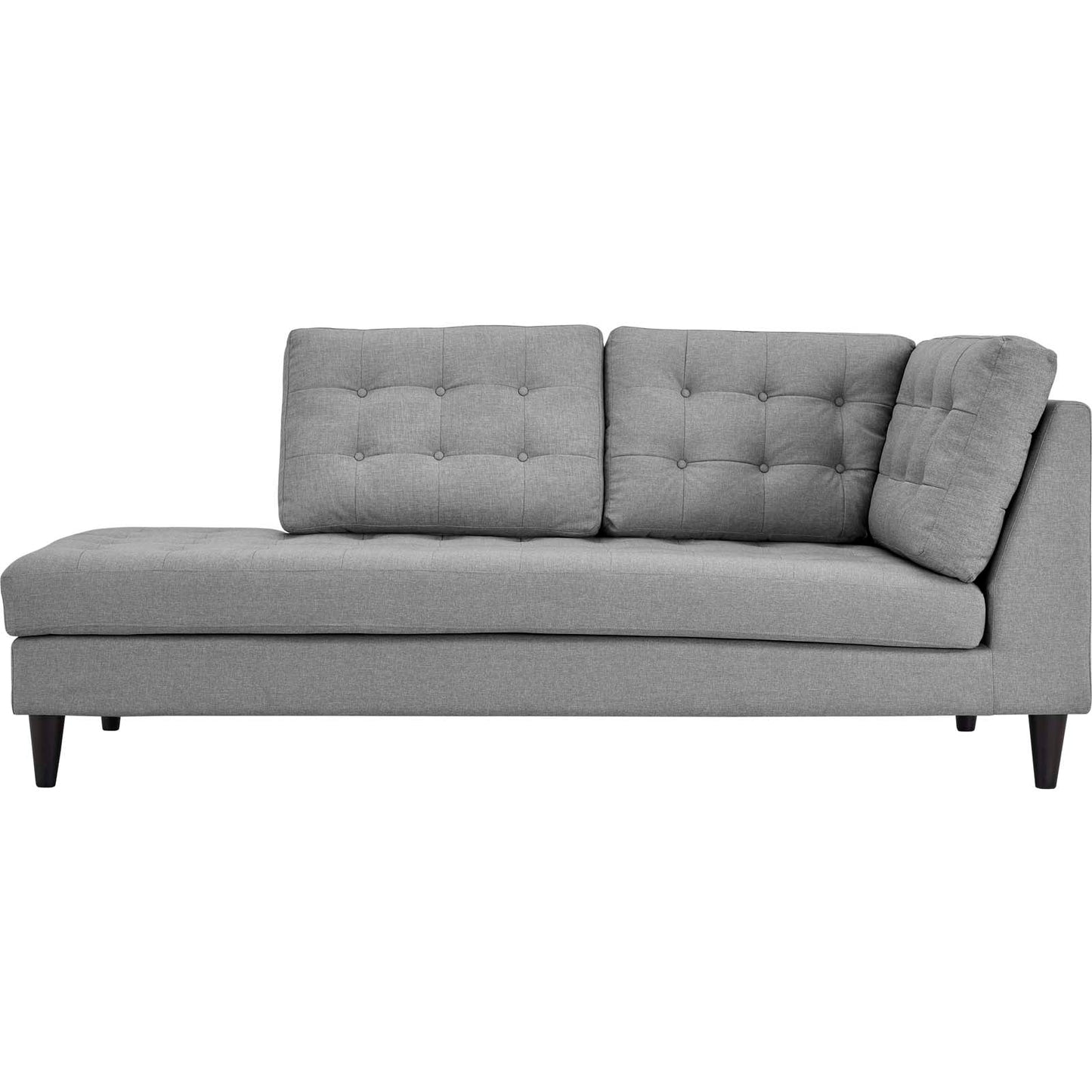 Modway Furniture Empress Upholstered Fabric Left Facing Bumper - EEI-2611-LGR