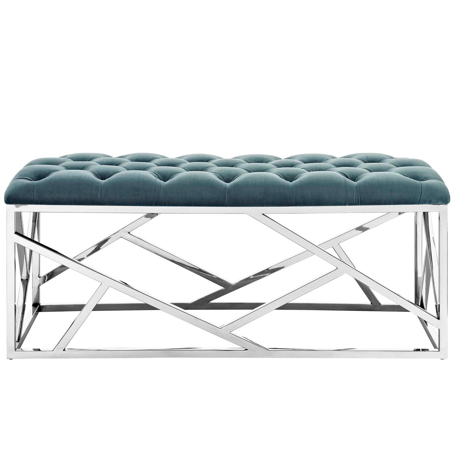 Modway Furniture Intersperse Bench - EEI-2867-SLV-SEA