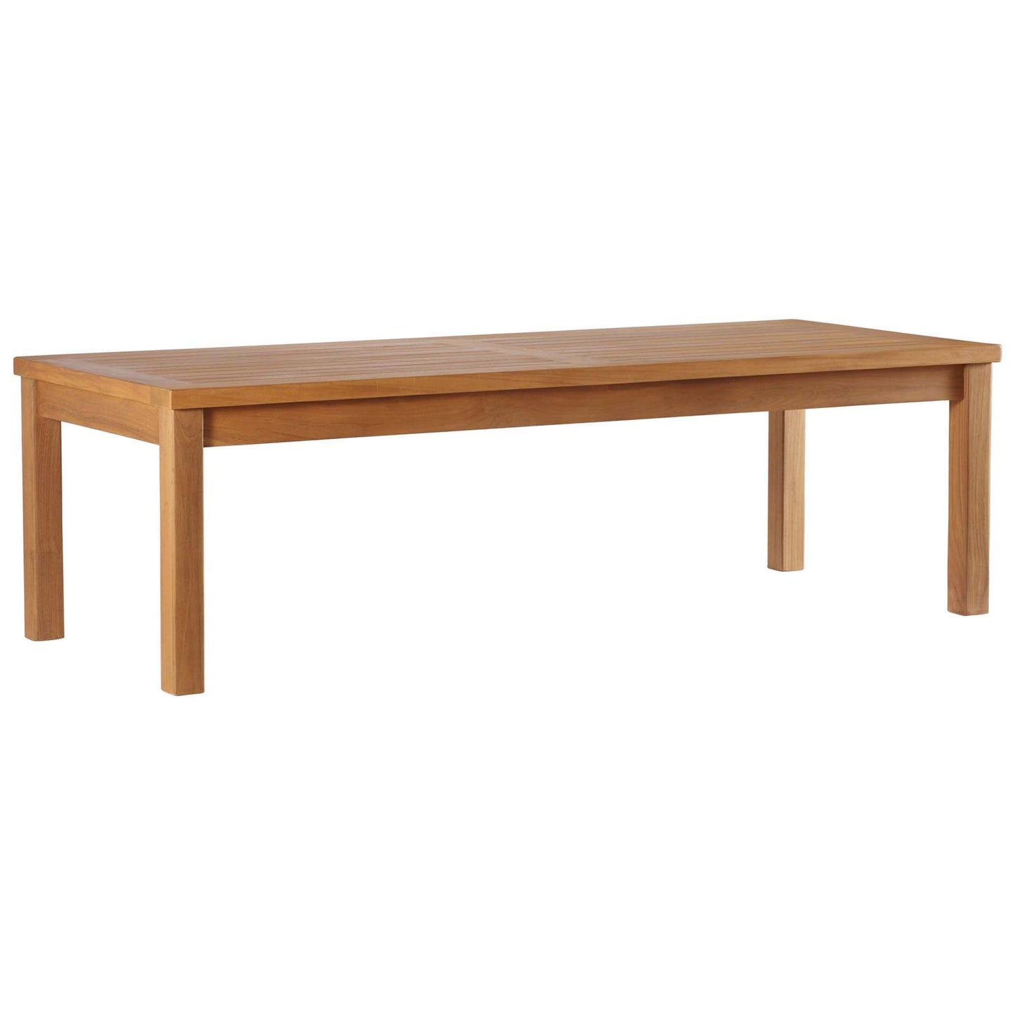 Modway furniture Upland Outdoor Patio Teak Wood Coffee Table - EEI-4122-NAT