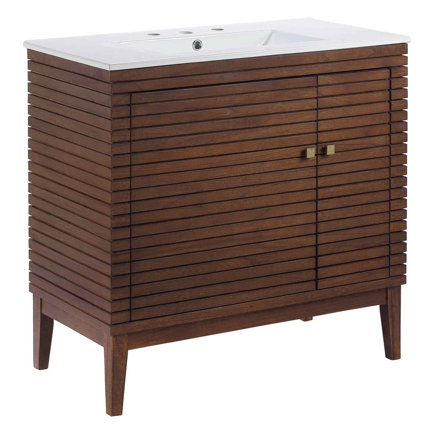Modway furniture Bathroom Vanity Basin Included - EEI-5114-WAL-WHI