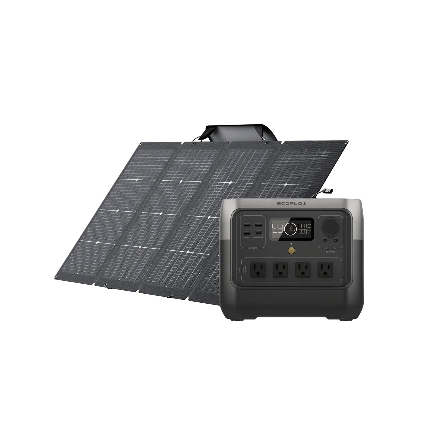 Aurora Generators Portable Solar Panel - PowerGen USA - RIVER2PRO-220-1-US