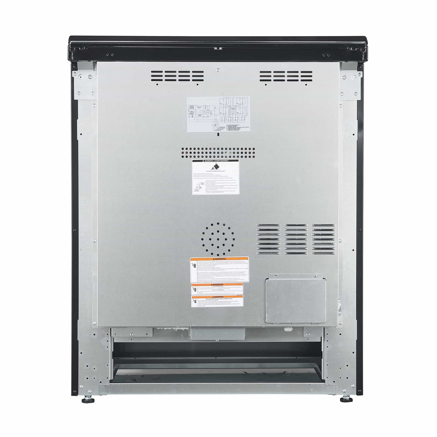 Forno 5-Piece Appliance Package - 30-Inch Electric Range, Under Cabinet Range Hood, French Door Refrigerator, Dishwasher, and 30-Inch Microwave Drawer in Black with Stainless Steel Handle - APR5-6012-30BLK-MWD30