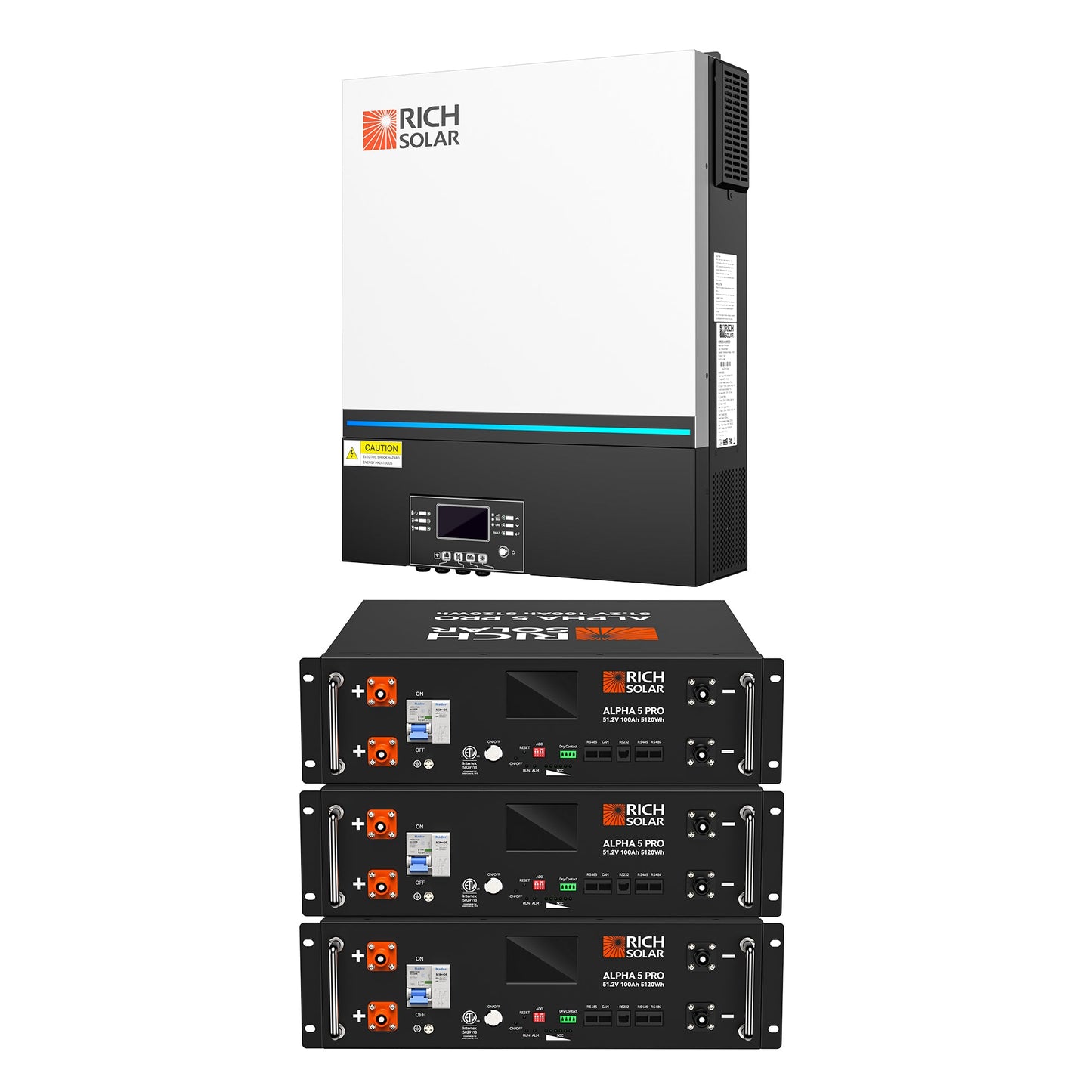 Rich Solar 6548 | 6500 Watt (6.5kW) 48 Volt Off-Grid Hybrid Solar Inverter | Premium 6500W 48V Hybrid Inverter for Campers, Cabins, Tiny Homes, ADUs, RVs, Off-Grid - RS-H6548