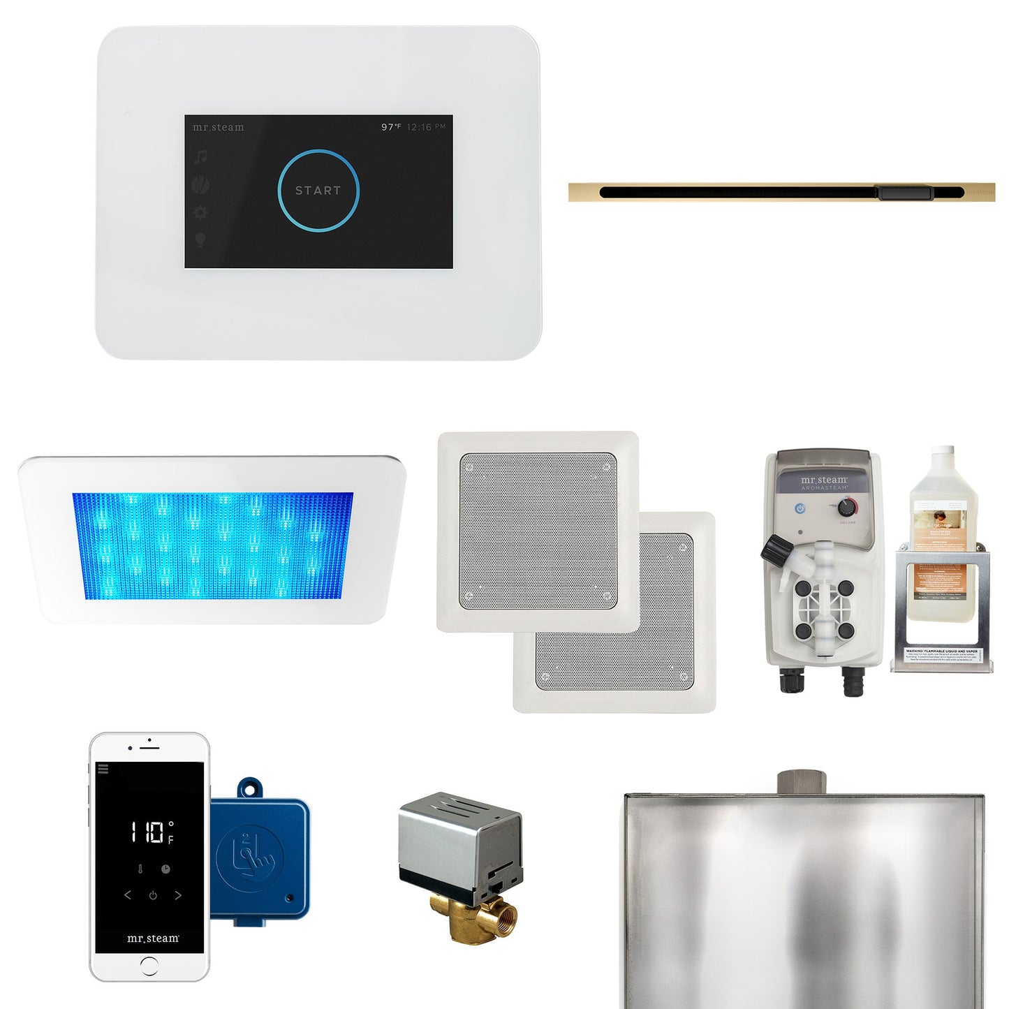 Mr. Steam iDream Linear Steam Generator Control Bundle - I3DRMLBK