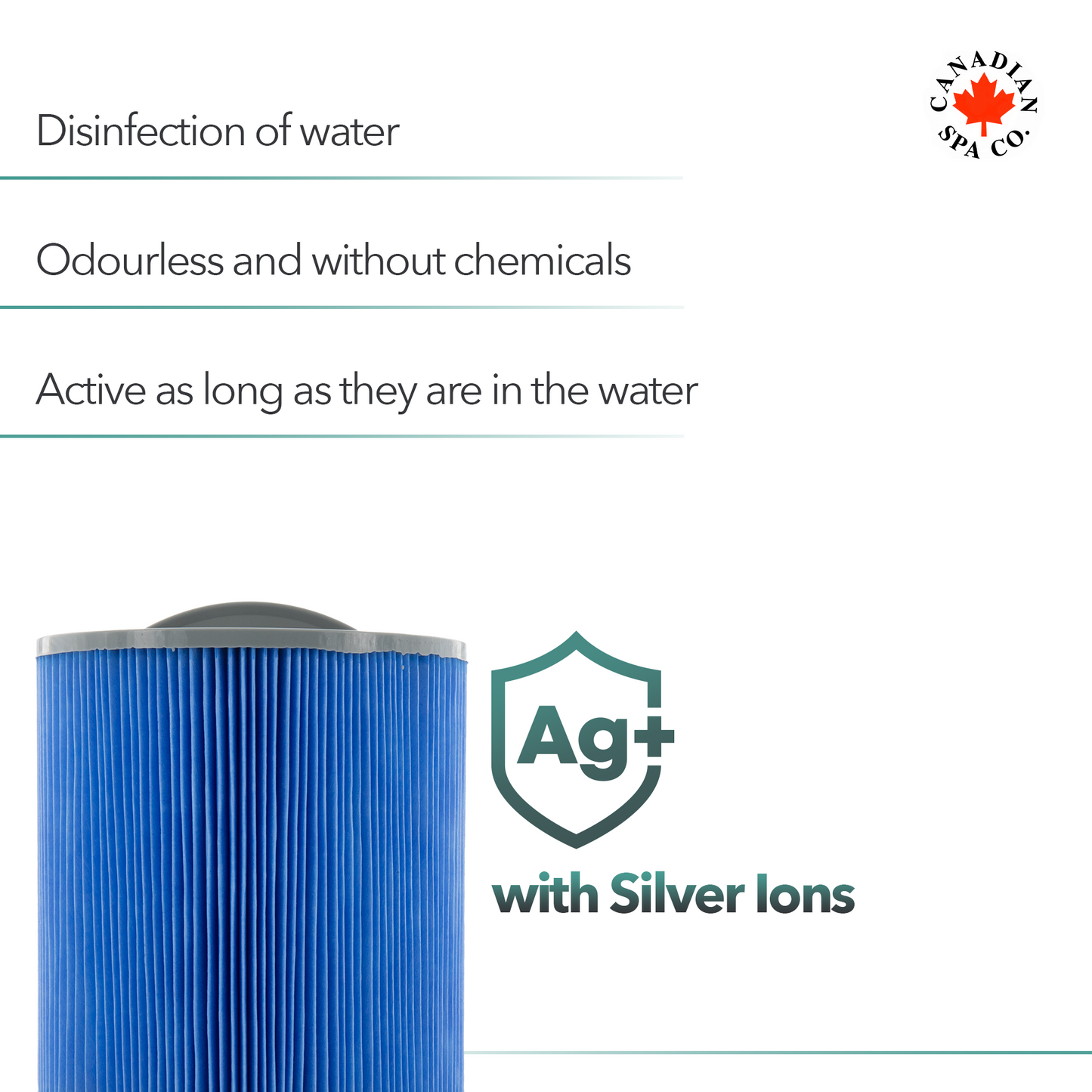 200 Sq Ft Swim Spa Filter Set - Antimicrobial