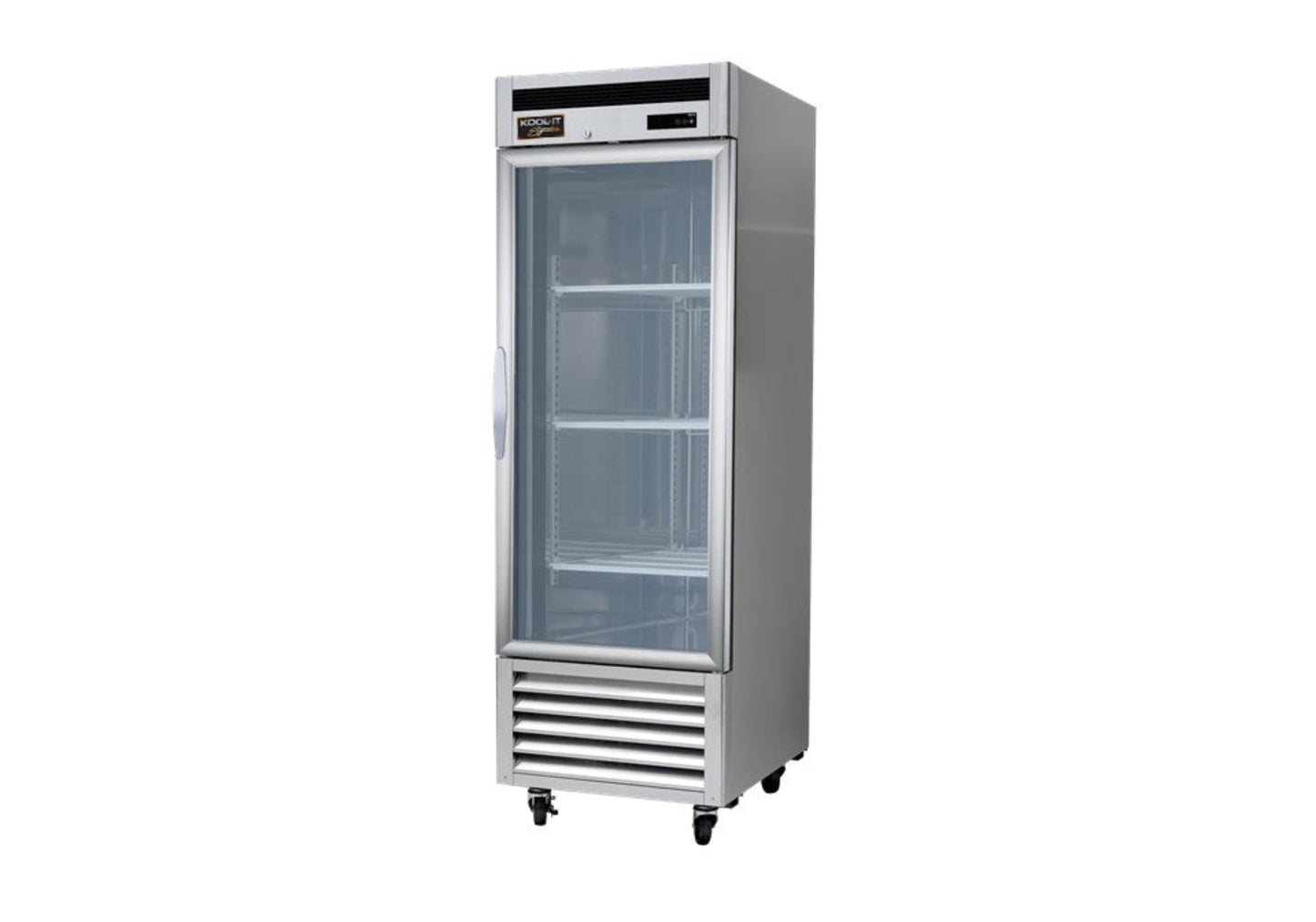 Kool-It | 27" Wide 1 Glass Door Bottom Mount Reach-In Refrigerator - KBSR-1G