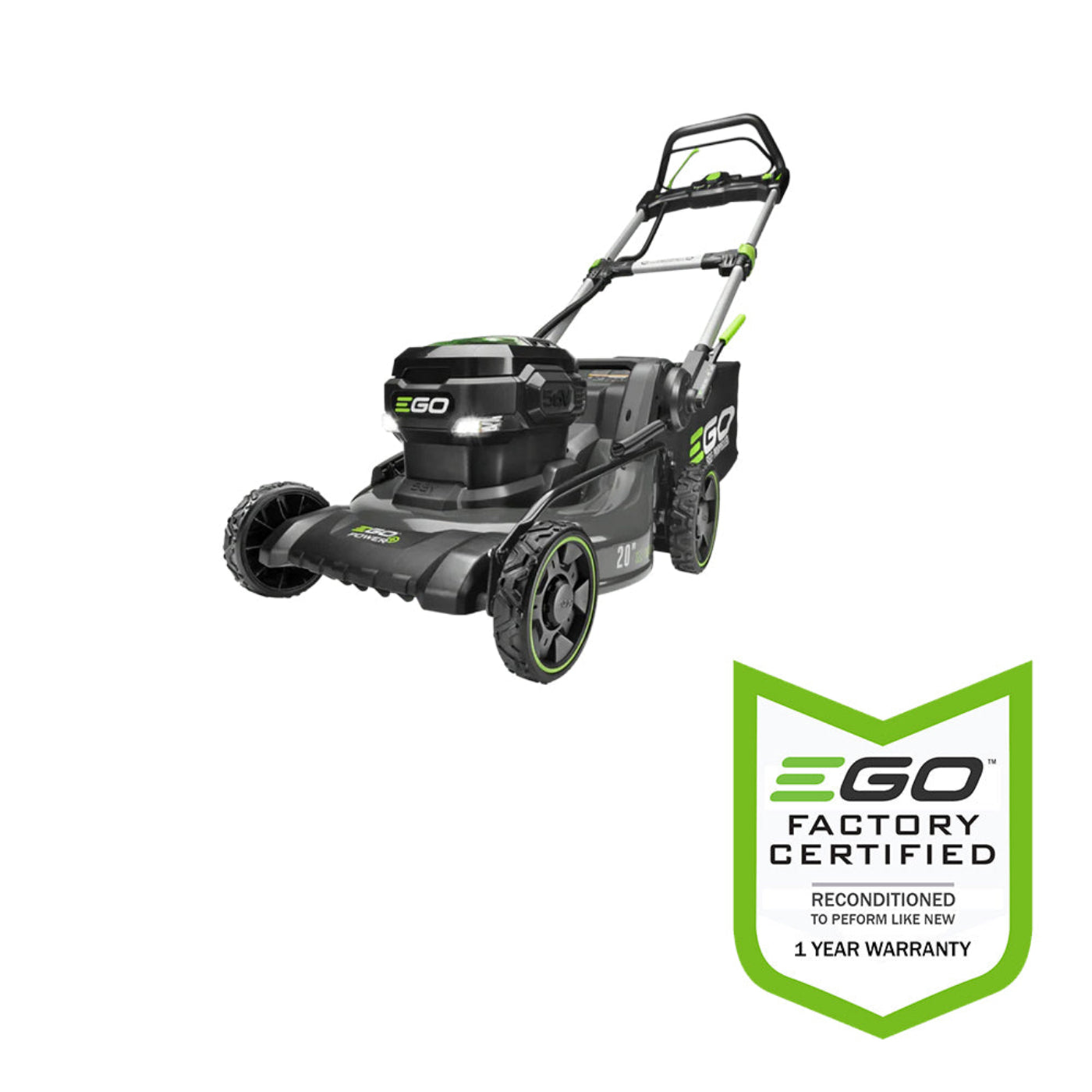 EGO Power+ 20" Cordless Self-Propelled Steel Deck Mower with 7.5Ah Battery and Charger - Reconditioned - LM2022SP-FC