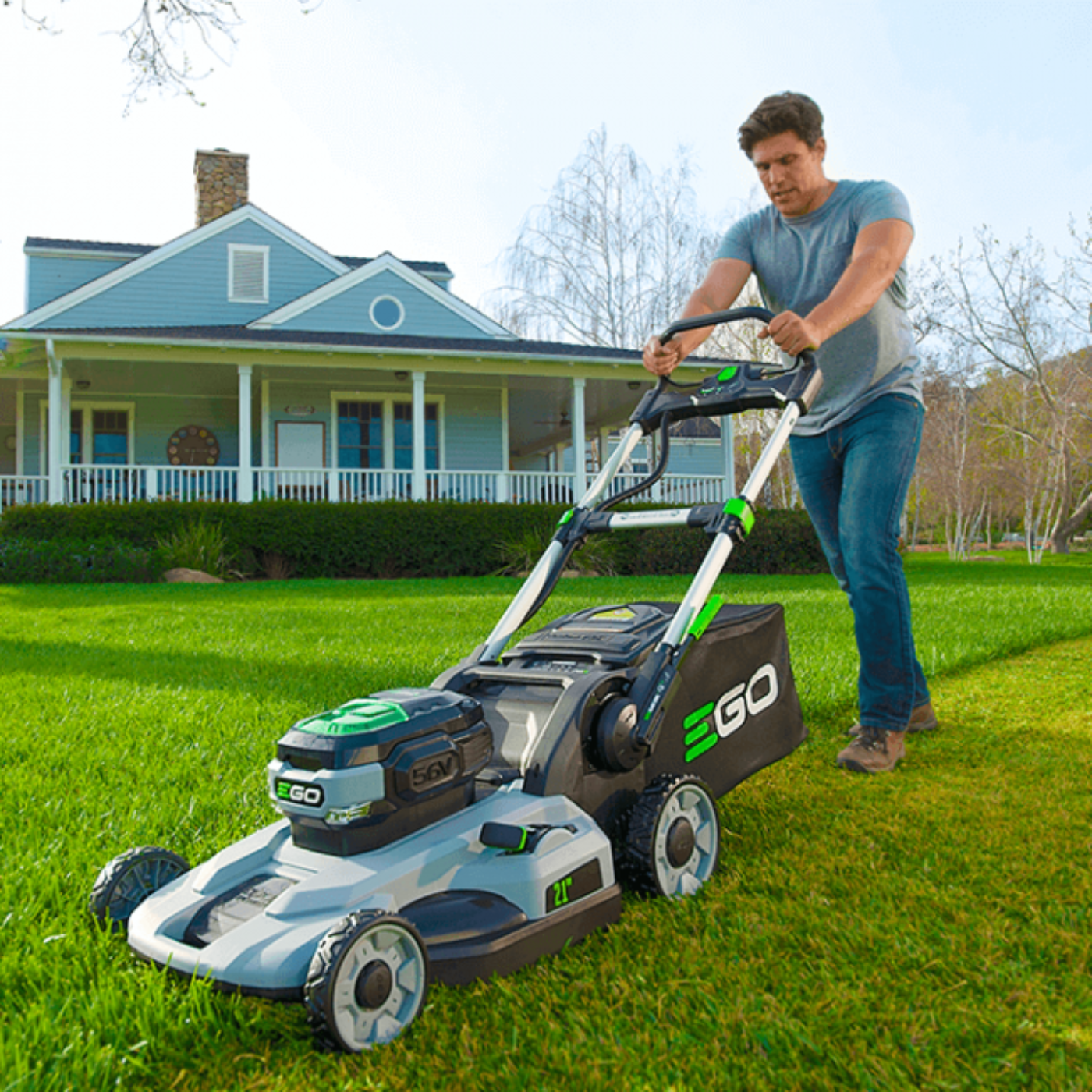 EGO Power 21" 56-Volt Lithium-Ion Cordless Lawn Mower (Battery and Charger Not Included) - Reconditioned - LM2100-FC