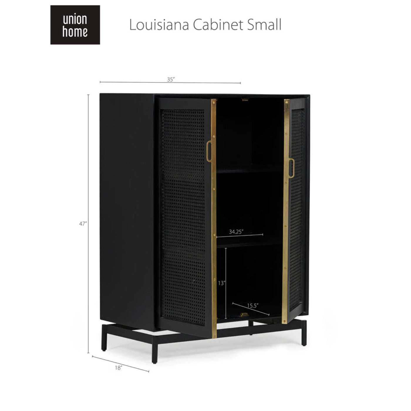 Union Home Louisiana Cabinet Small - BDM00032