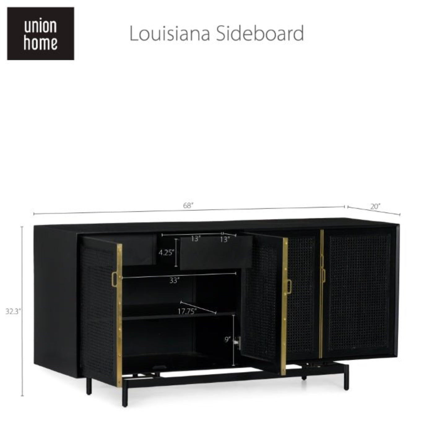 Union Home Louisiana Sideboard - LVR00673