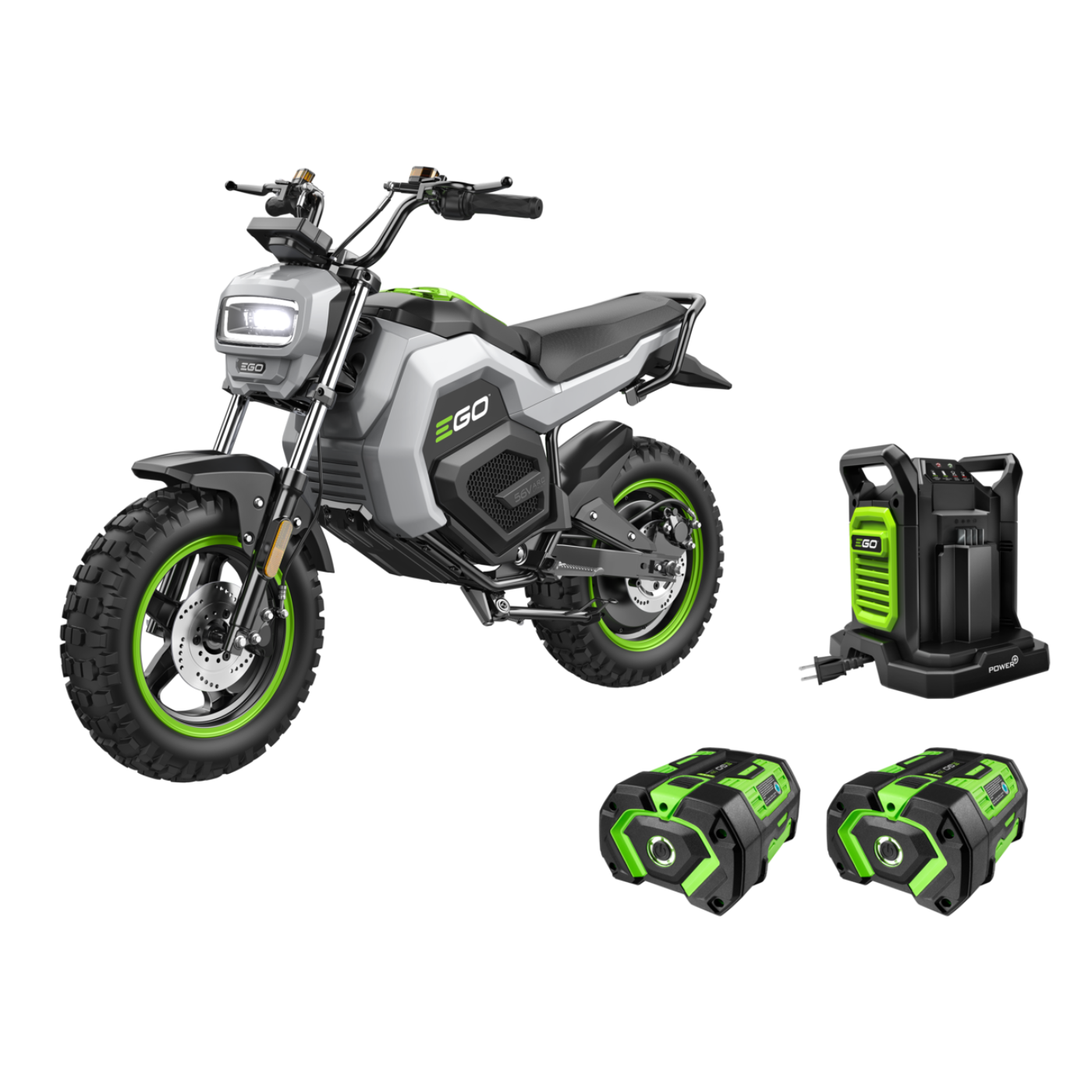 EGO Power+ Mini Bike with 2 x 7.5Ah Batteries and 560W Dual-Port Charger - MB1005-2