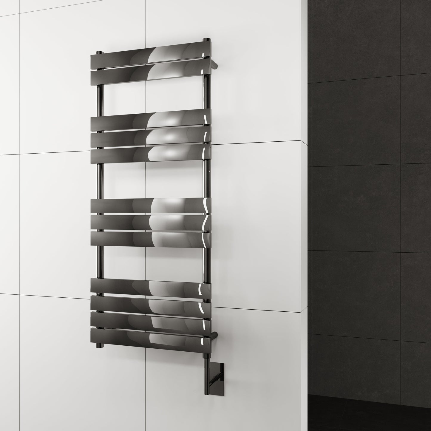 Paris Mirror Minos Wall Mounted Electric Towel Warmer in Gun Metal - MINOSGMT12