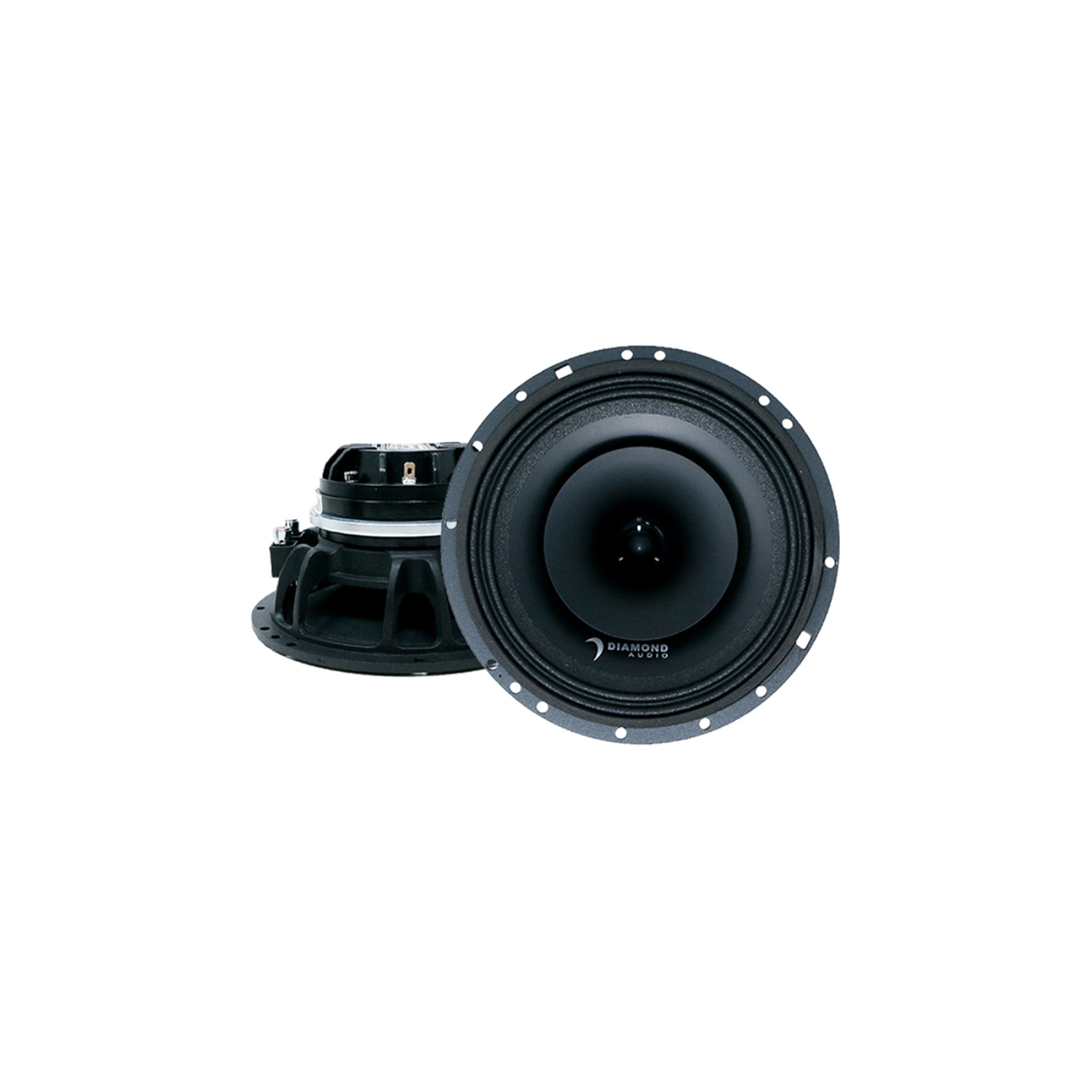 Diamond Audio 6.5" MP Series 2-Way Full-Range Coaxial Speaker w/1" Horn Tweeter (4Ω) - MP654