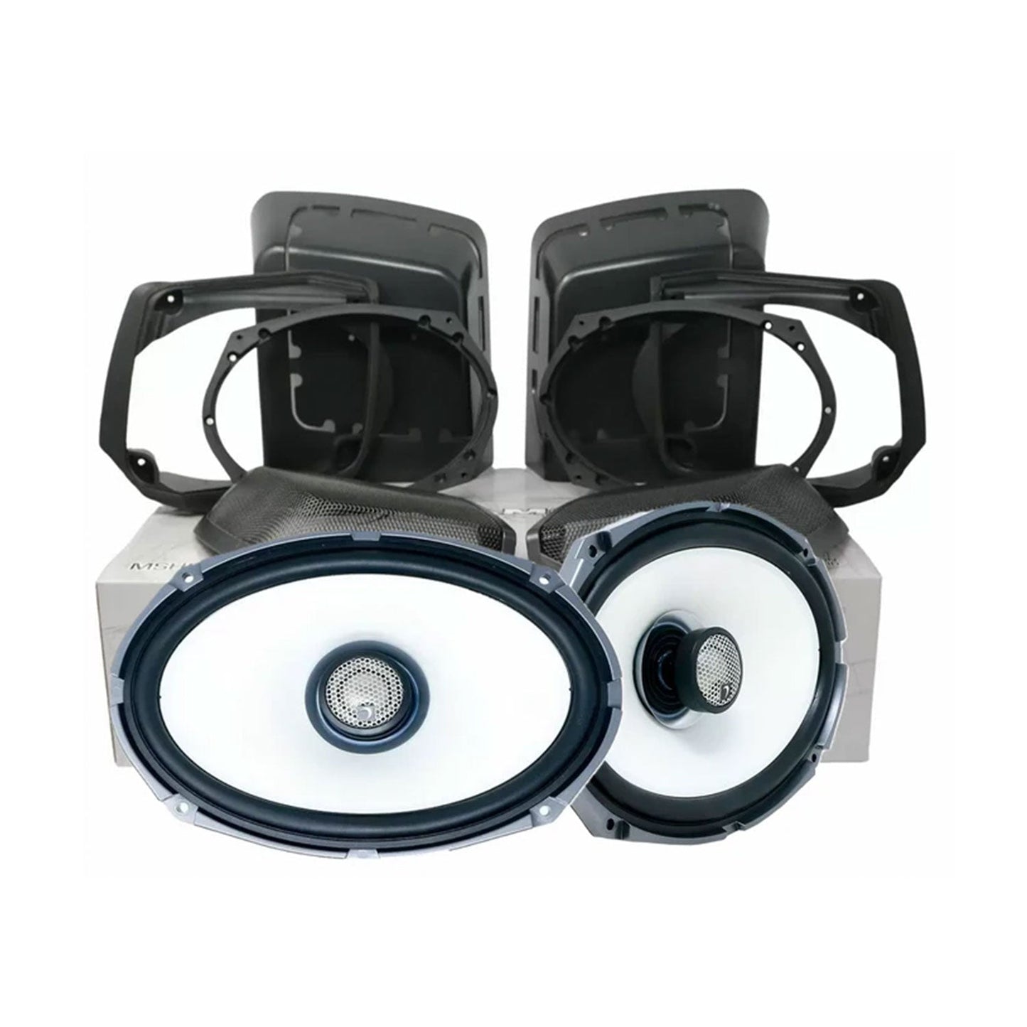 Diamond Audio 1998-2013 Harley Davidson Cut In Lid Kit with HXM69F2 Speakers (2Ω) - MSHXM692LK13