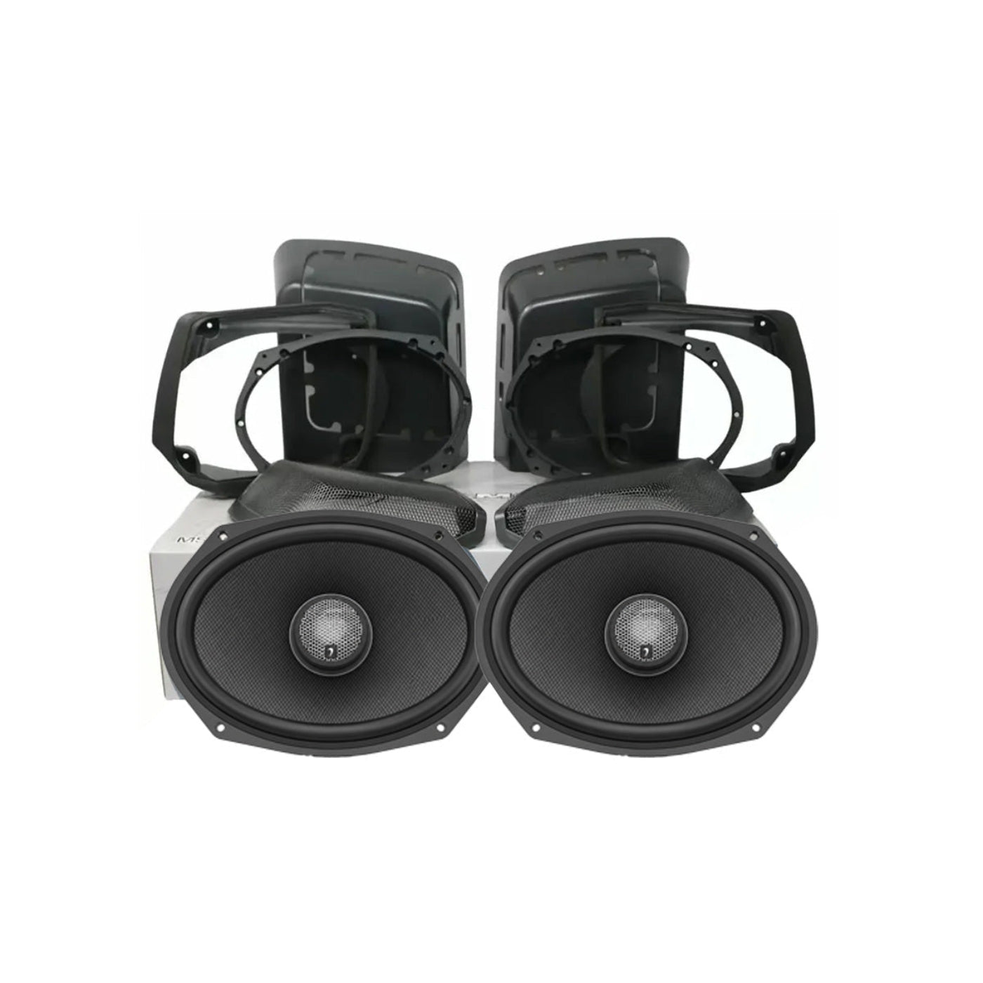 Diamond Audio 1998-2013 Harley Davidson Cut In Speaker Lid Kit with MS692NEO4 Speakers (4Ω) - MSMS692NEO4LK13
