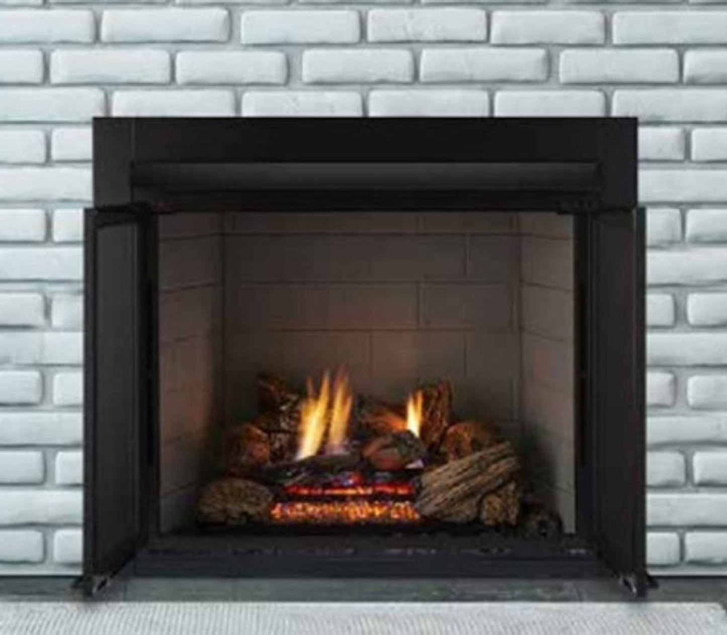 Monessen Lo-Rider 42 Inch LCUF Clean Face Vent Free Gas Firebox with Panels - LCUF42CR-C