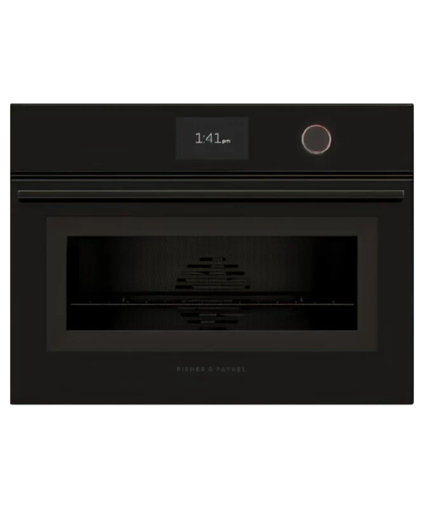 Fisher Paykel 24" Series 9 Minimal Compact Convection-Speed Oven Black Glass - OM24NMTDB1