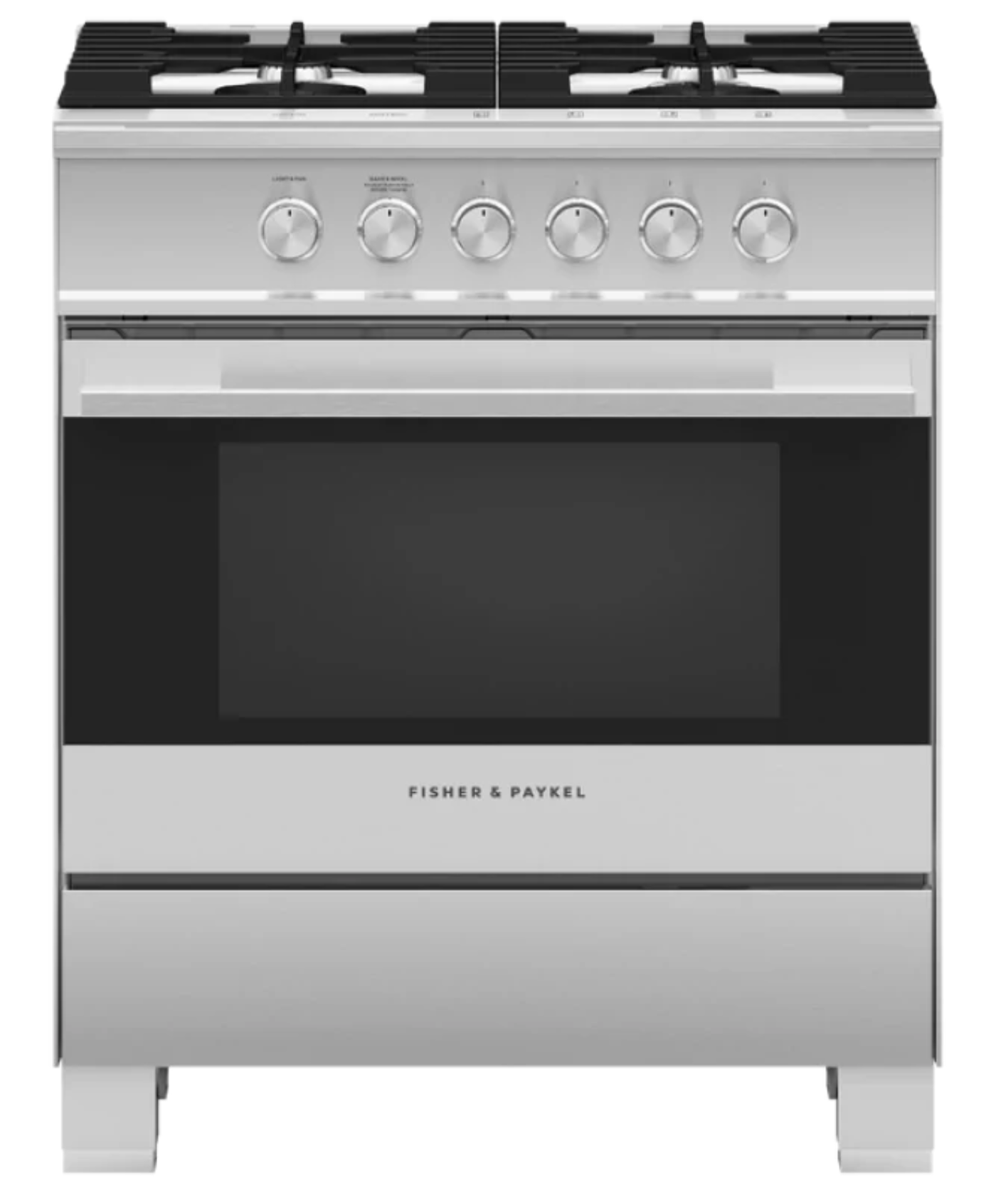 Fisher Paykel 30" Series 7 Contemporary 4 Burner Gas Range, Natural Gas Stainless Steel - OR30SDG4X1