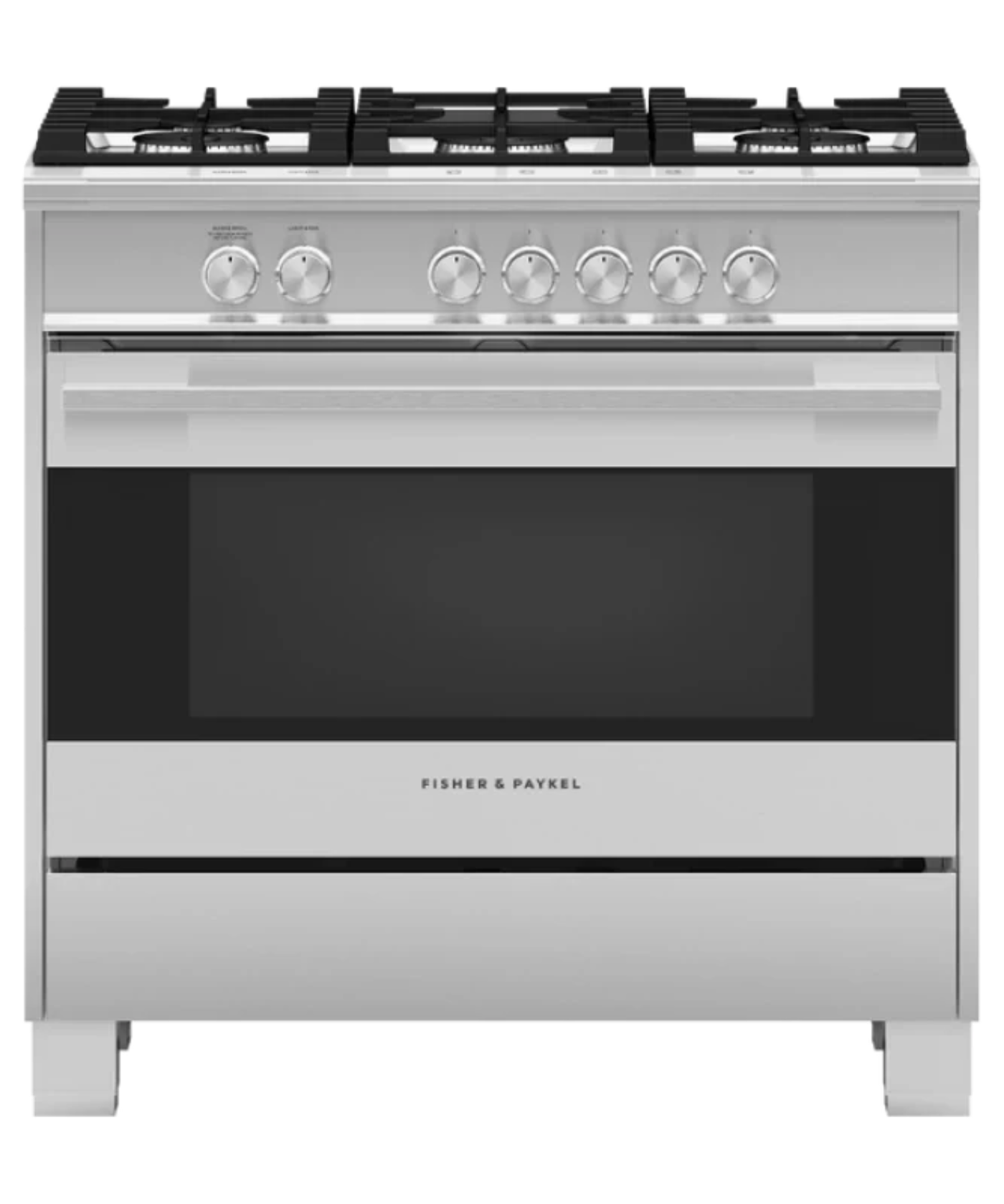 Fisher Paykel 36" Series 7 Contemporary 5 Burner Gas Range, Natural Gas Stainless Steel - OR36SDG4X1