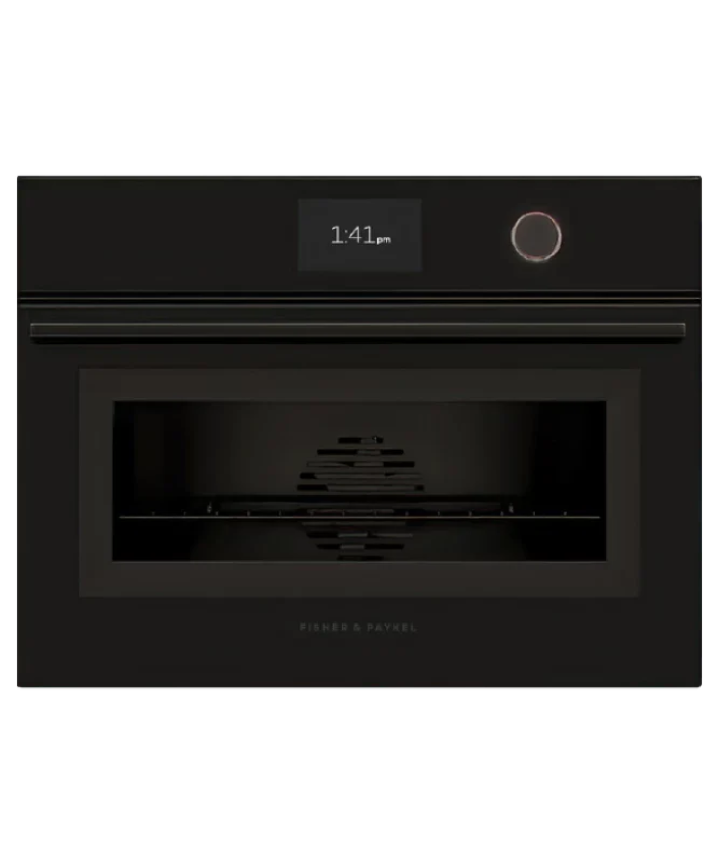 Fisher Paykel 24" Series 9 Minimal Compact Combi-Steam Oven Black Glass - OS24NMTDB1