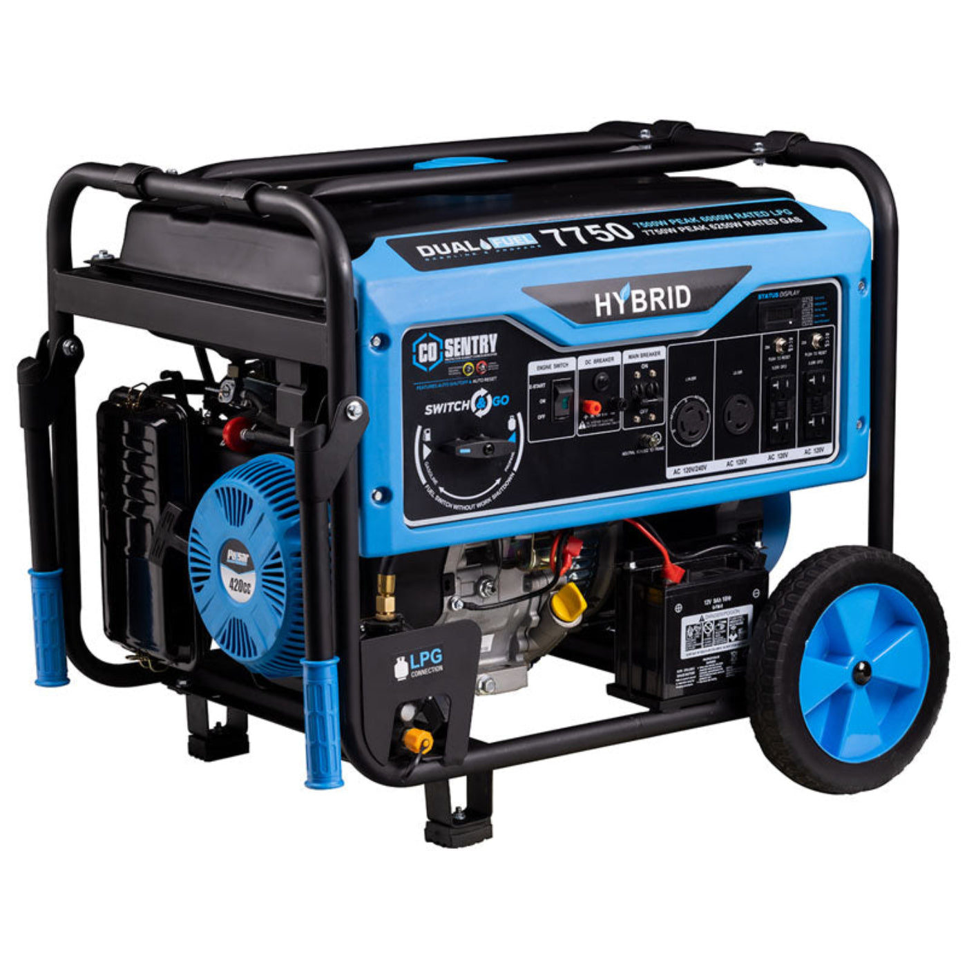 Aurora Generators Pulsar PG7750BCO 7,750-Watt Dual-Fuel Generator with CO Alert - PowerGen USA - PG7750BCO
