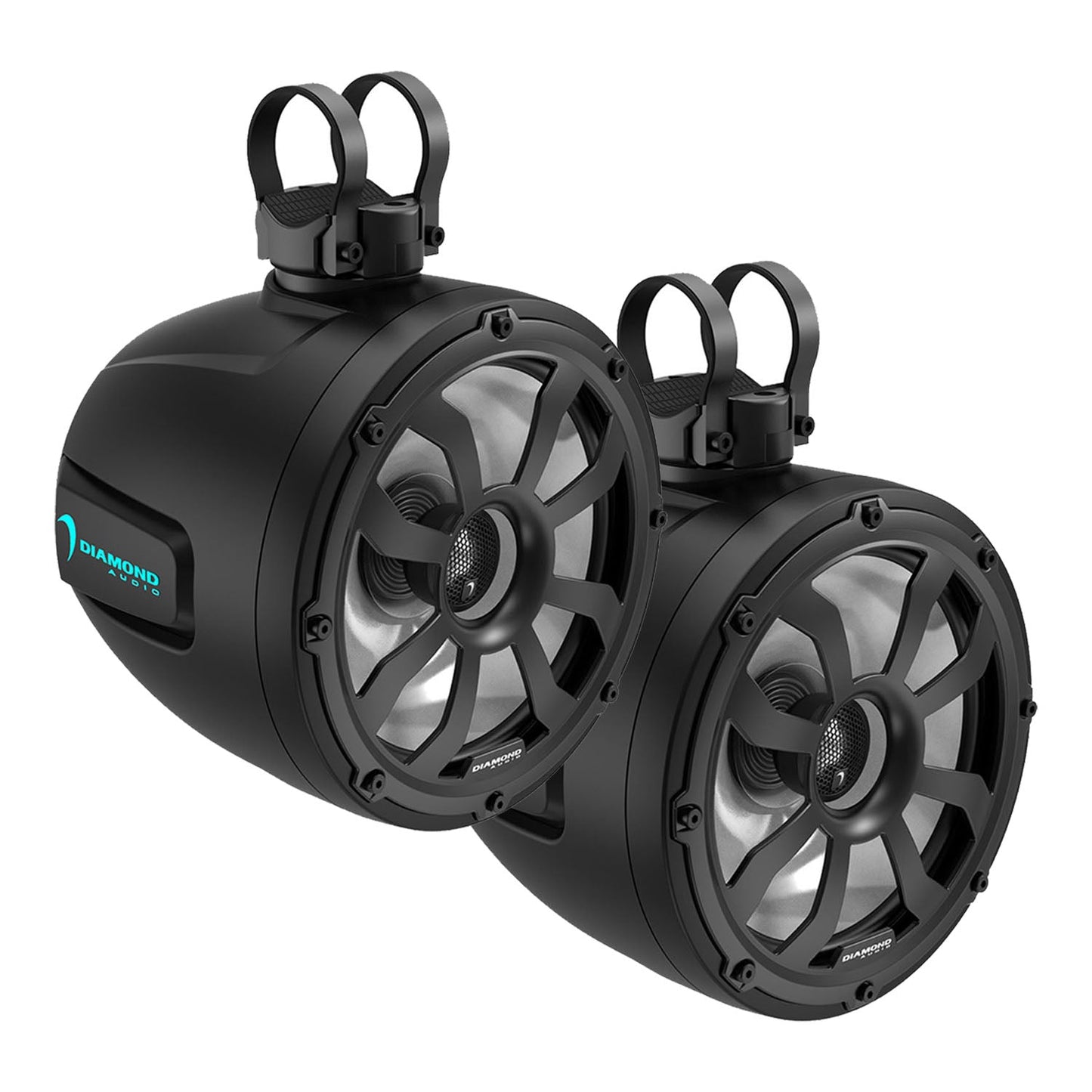 Diamond Audio 10" 2-Way Marine Tower Speaker w/Titanium Dome Tweeter (Black) - POD10F4B