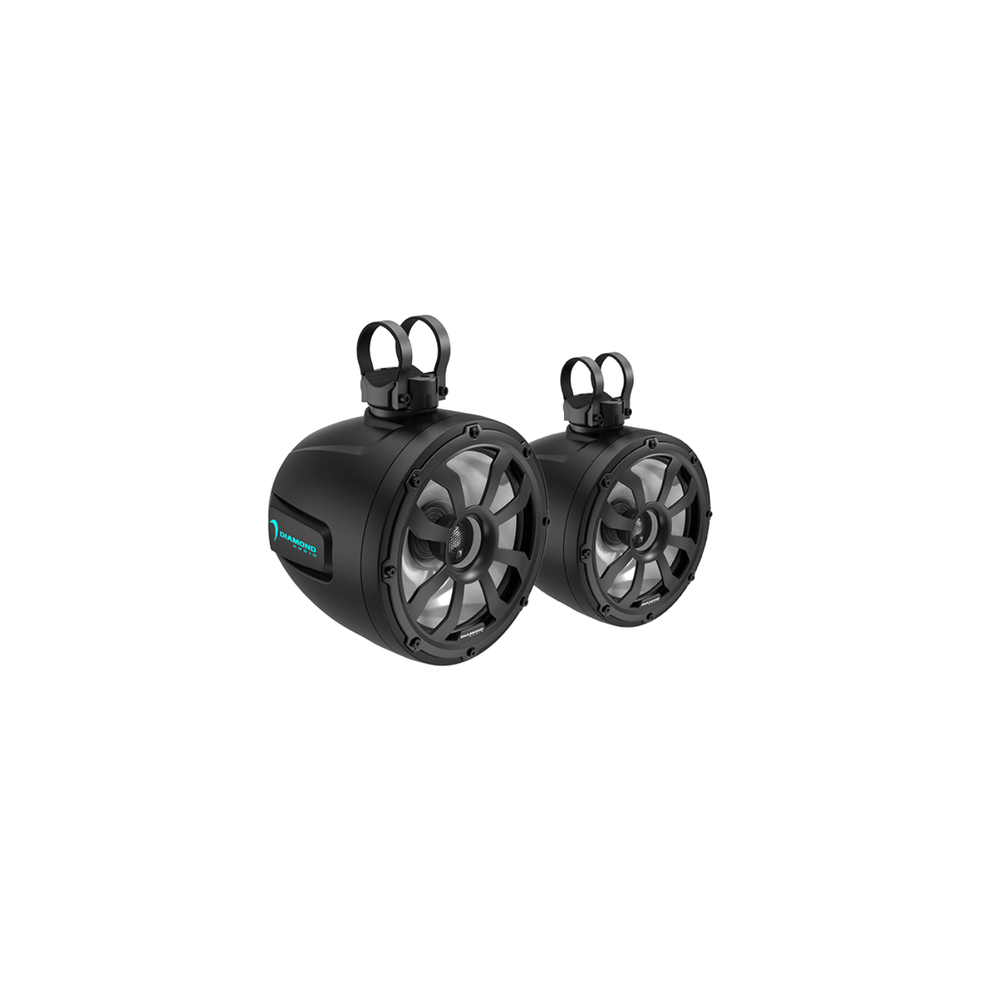 Diamond Audio 8" 2-Way Marine Tower Speaker w/Titanium Dome Tweeter (Black) - POD8F4B
