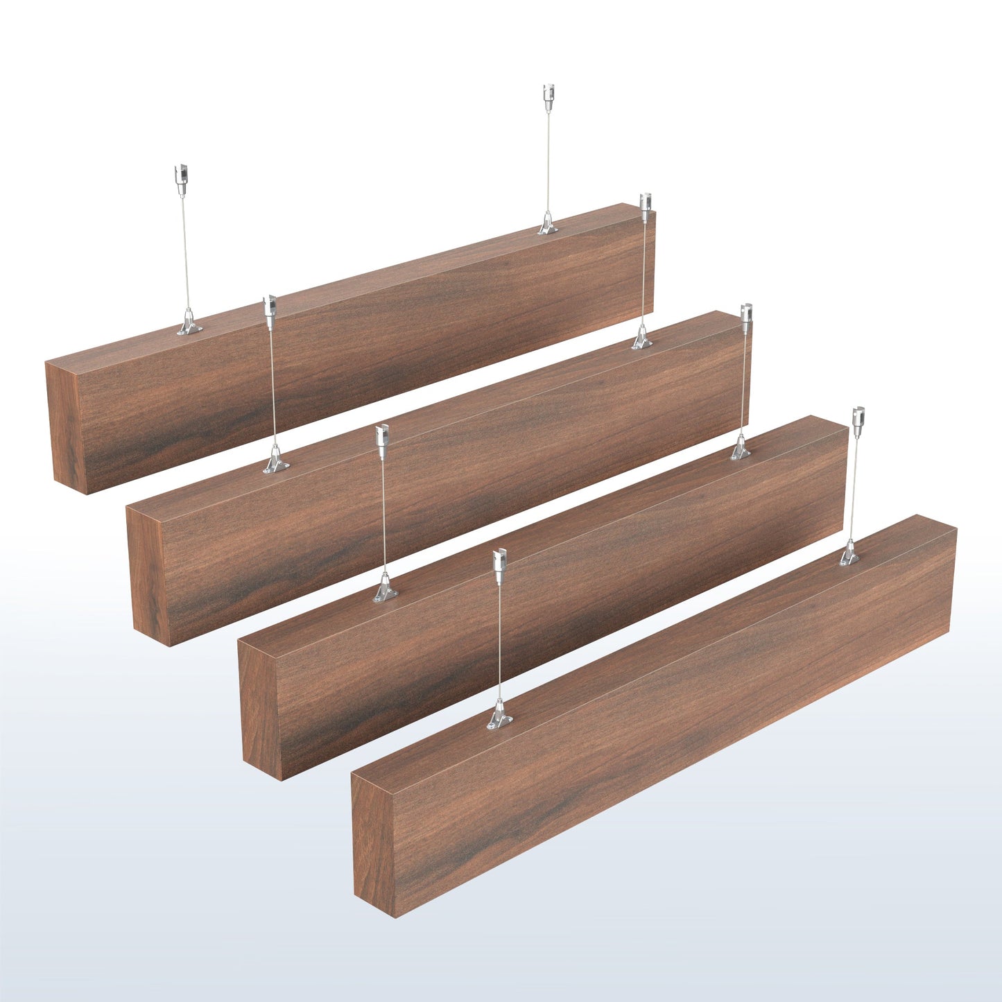 VIVO Wood Grain Acoustic Ceiling Beams (x4) - PP-CW03-4WD
