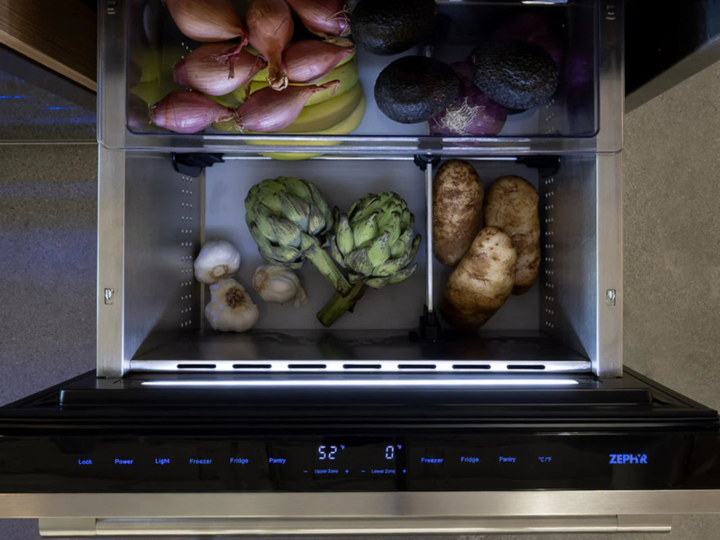 Zephyr PRRFD24C2AS 24" Refrigerator Freezer Drawers Other - PRRFD24C2AS