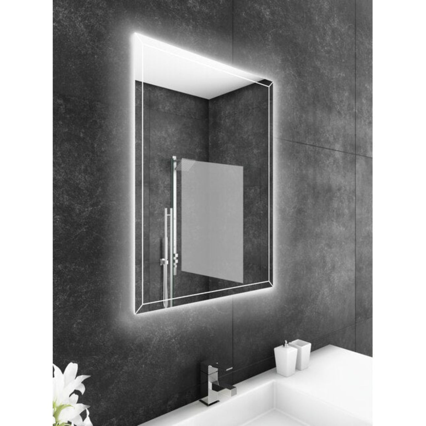 Paris Mirror 24" x 32" Rectangle Athena Dual Lighted Mirror 3000K - ATHEX24323000