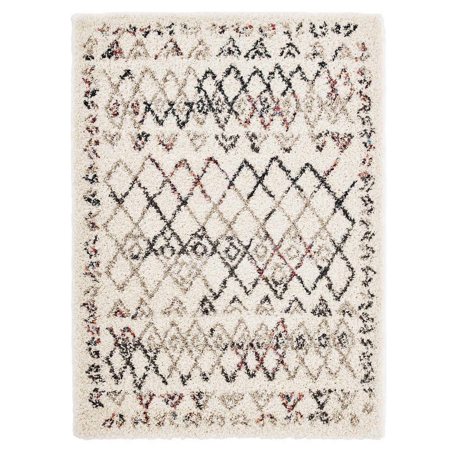 Modway furniture Skadi Rainbow Diamond Shag Area Rug - R-1194A-810