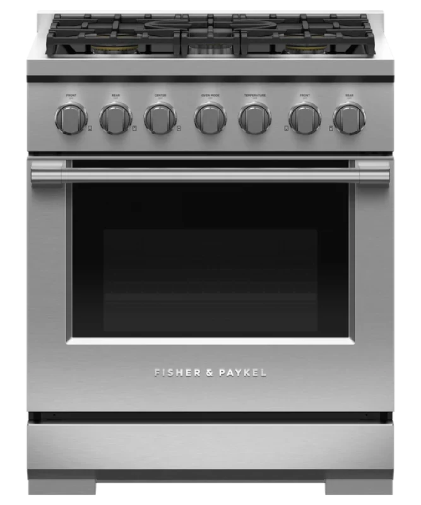 Fisher Paykel 30" Series 7 Professional 5 Burner Gas Range, Natural Gas Stainless Steel - RGV3305N