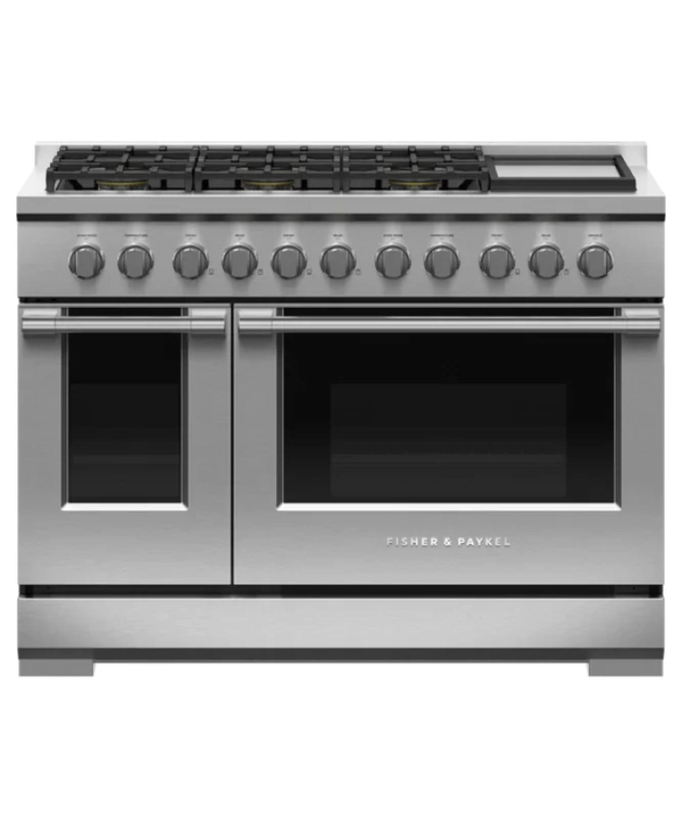 Fisher Paykel 48" Series 7 Professional 6 Burner with Griddle Gas Range, Natural Gas Stainless Steel - RGV3486GDN