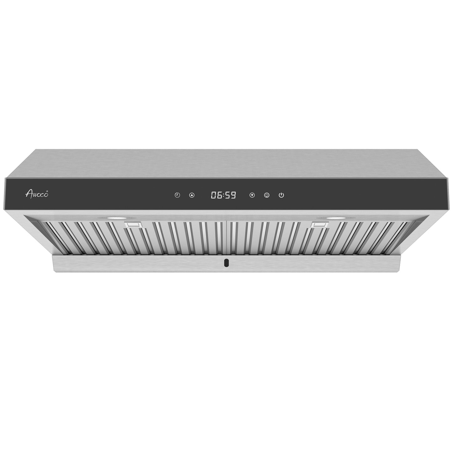 AWOCO RH-R06-G Under Cabinet Range Hood - Tempered Glass Panel - 900 CFM - RH-R06-G30