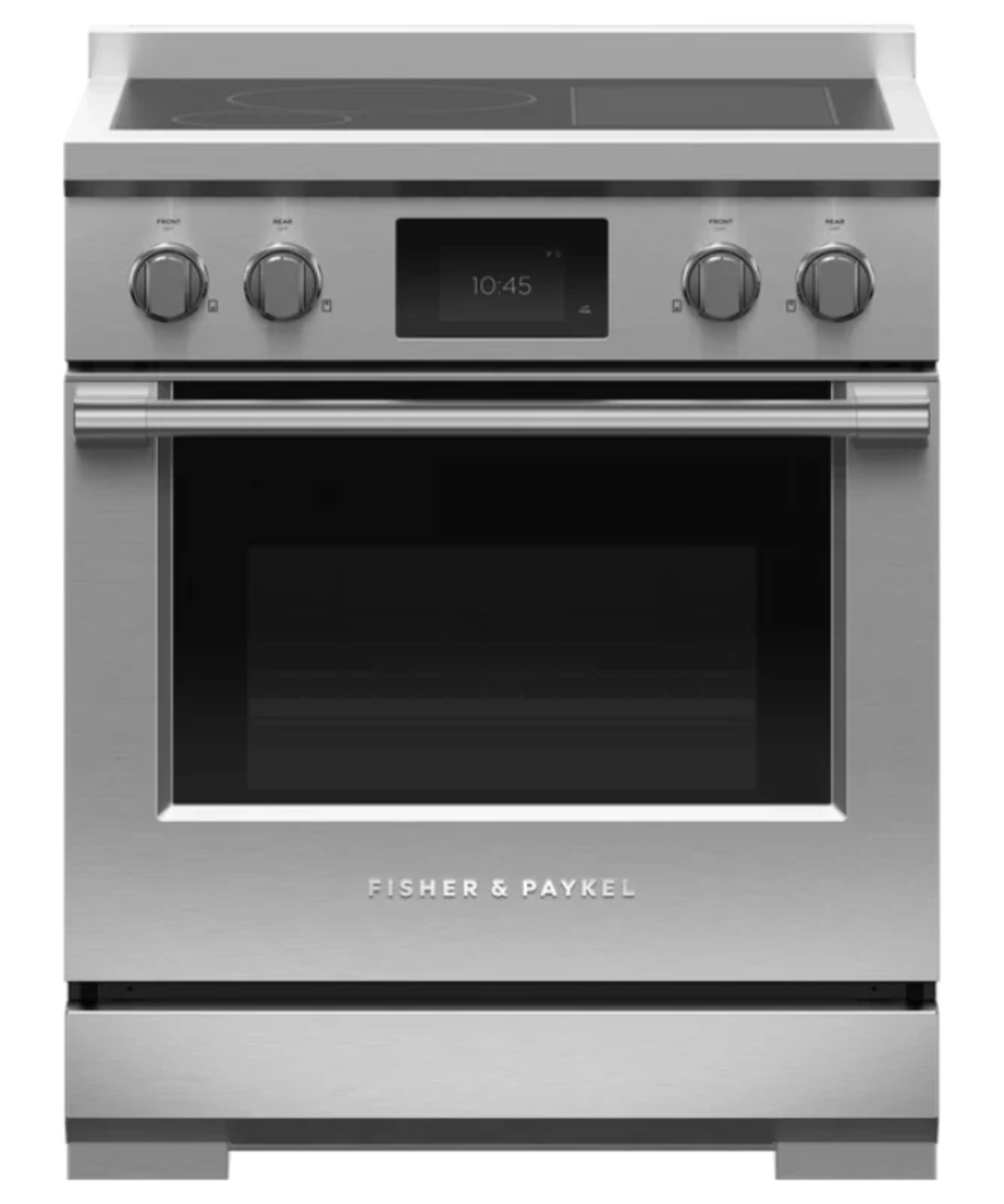 Fisher Paykel 30" Series 9 Professional 4 Zone Induction Self-Cleaning Range, with SmartZone Stainless Steel - RIV3304