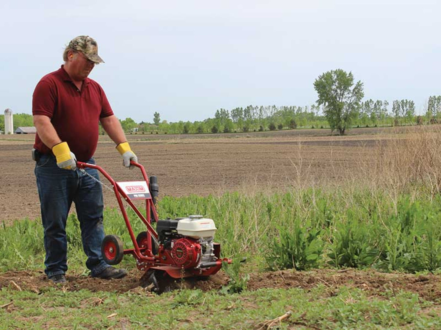 Maxim Commercial Compact Tiller 118cc Honda GX120 - RM4H.MAX