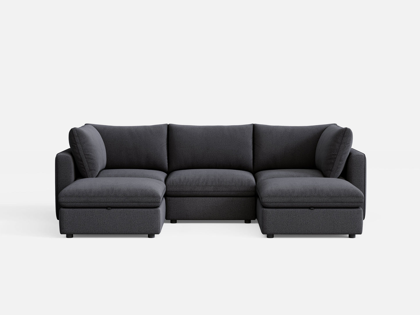 LINSY HOME RUBIK V 3 Seats with 2 Ottomans - S500-01X-3220-1-US-SPF-Sofa-0