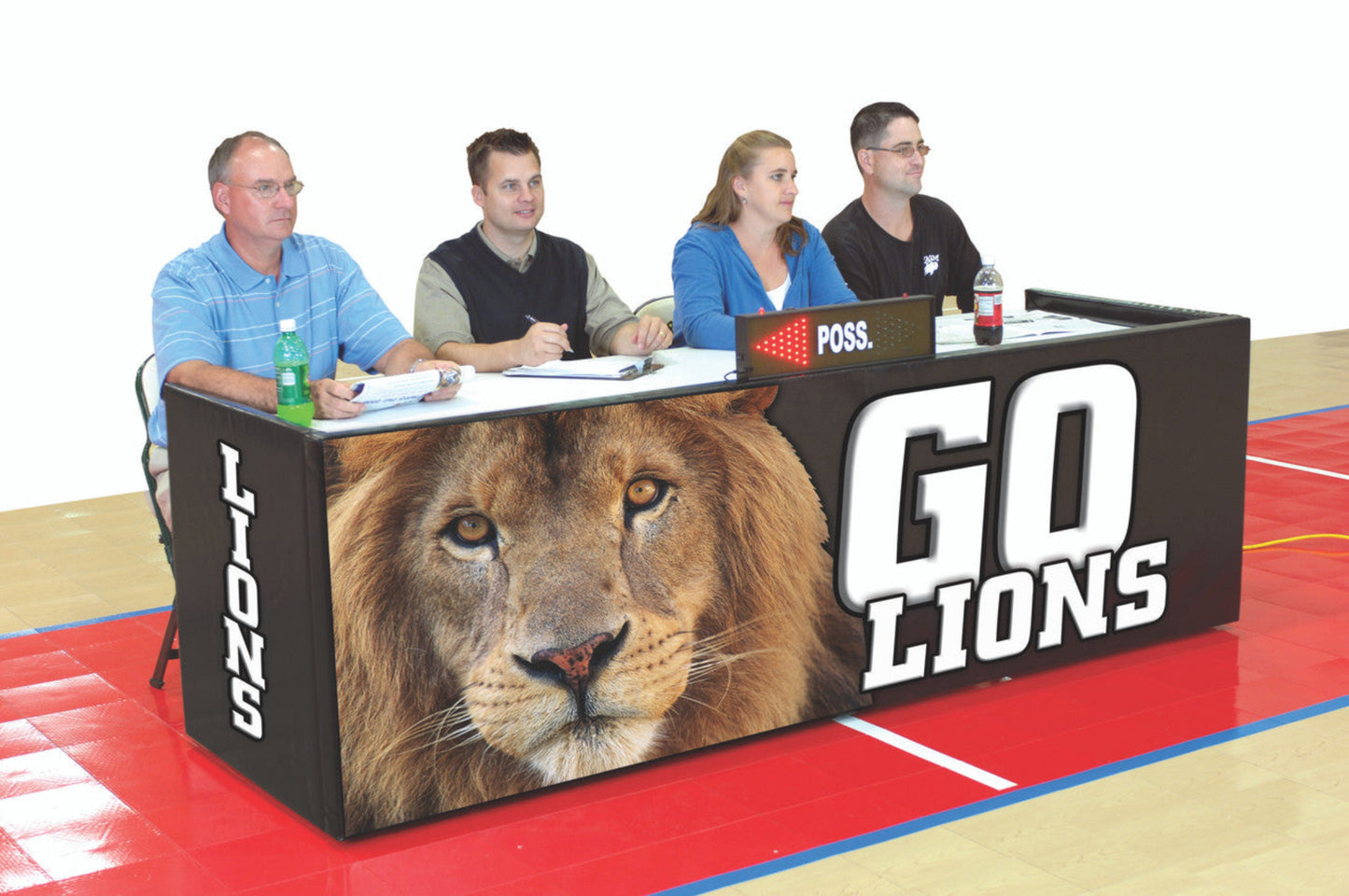 Bison School Spirit Folding Padded Scorers Table with Graphics - ST84FBI
