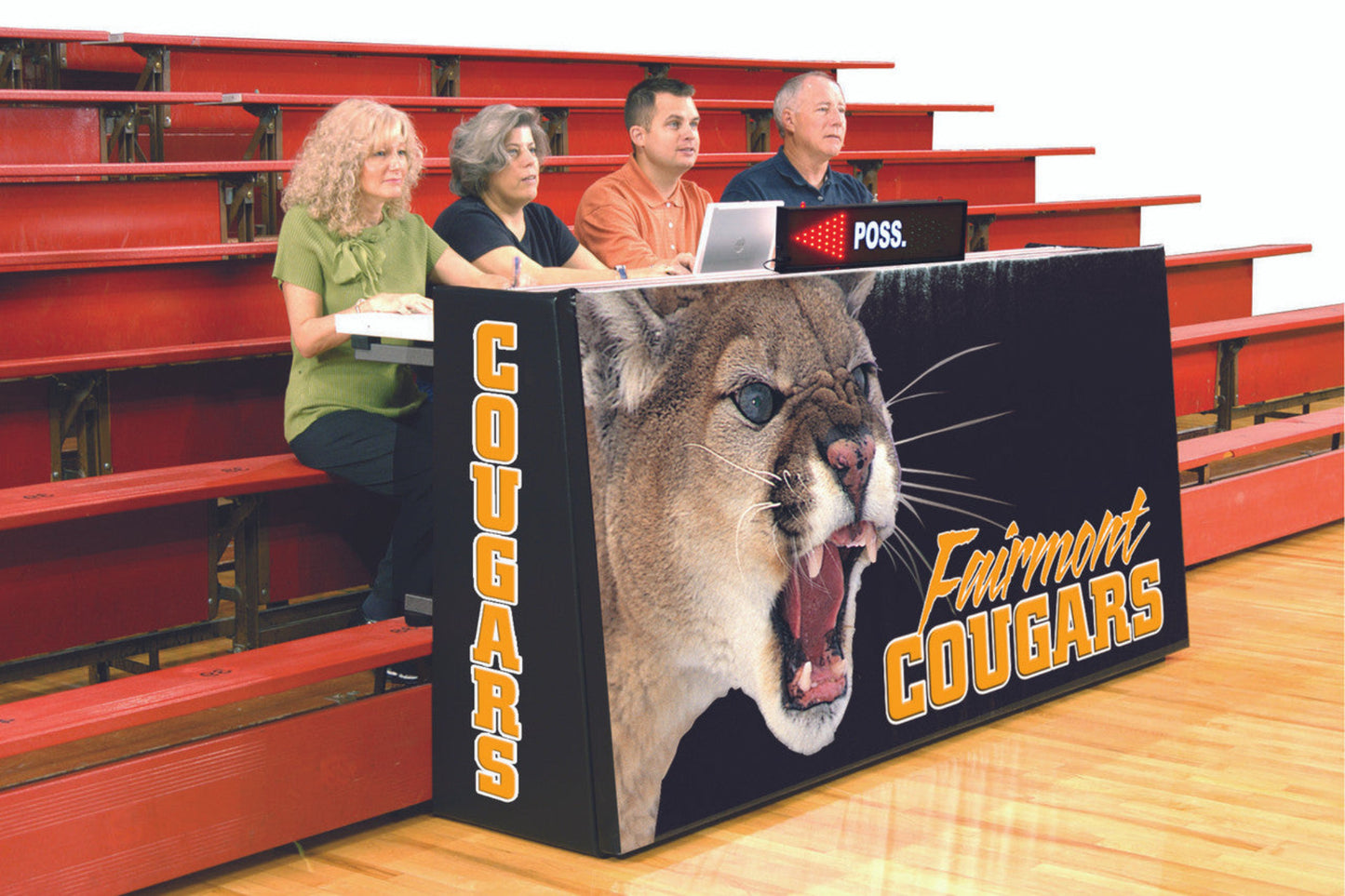 Bison Sport Pride Space Saver Graphic Scorers Table - ST85BBI