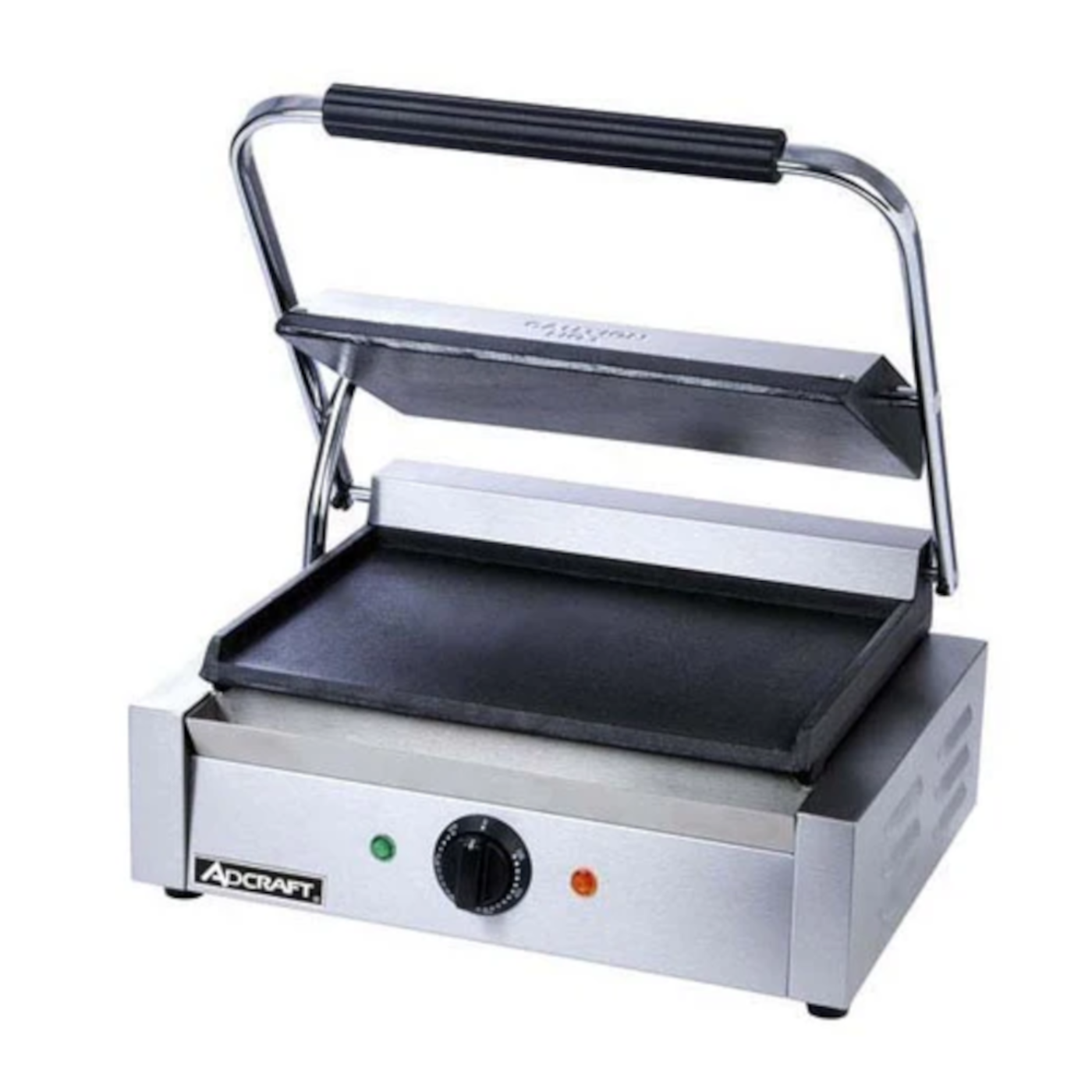 Adcraft 13" Countertop Single Sandwich Grill Smooth Plates - SG-811E/F