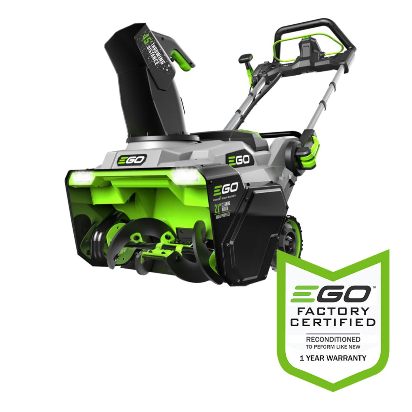 EGO Power+ Auger Propelled 21" Snow Blower - Batteries and Charger Not Included - Reconditioned - SNT2120AP