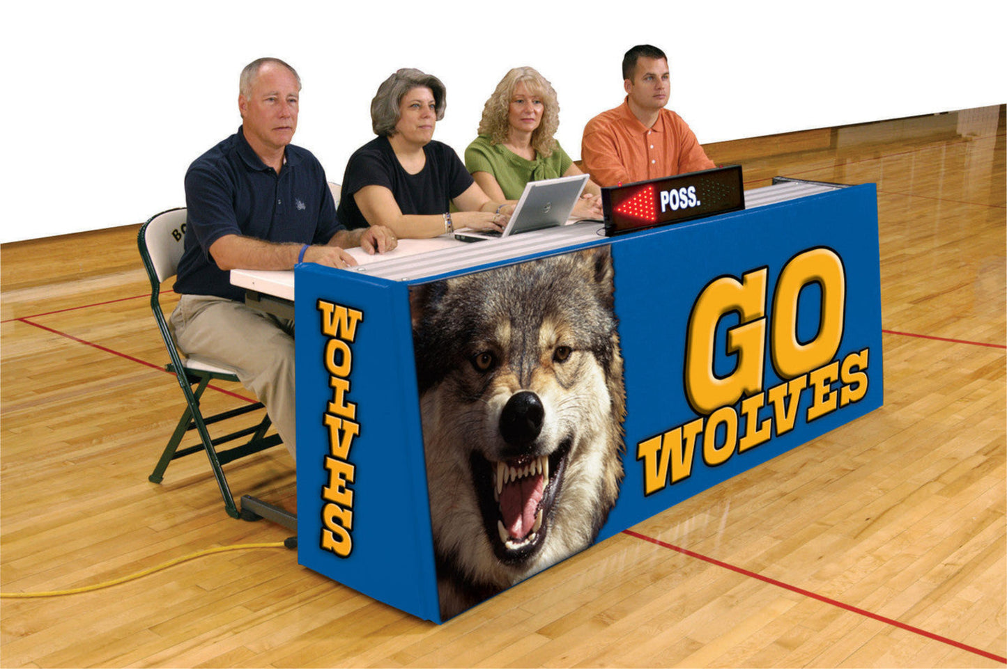 Bison Sport Pride Convertible Graphic Scorers Table - ST85-125BI