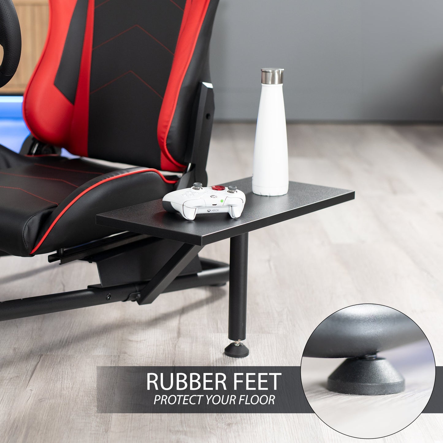 VIVO Racing Simulator Cockpit with Shelf Kit - STAND-KIT-RACE1S