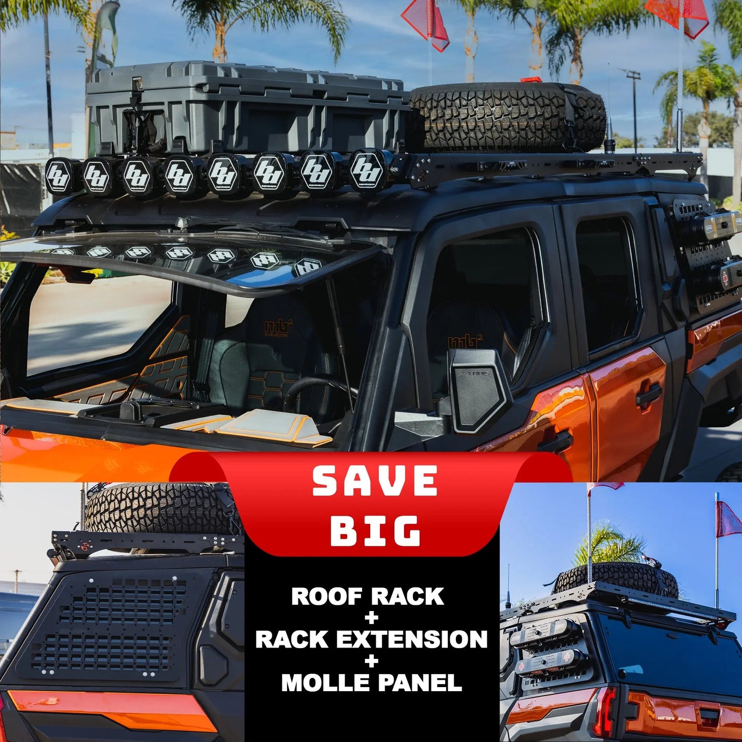 Sdr Motorsports Polaris Xpedition ADV 5 X-Plorer Series Roof Rack System Works Package - 910300-Package
