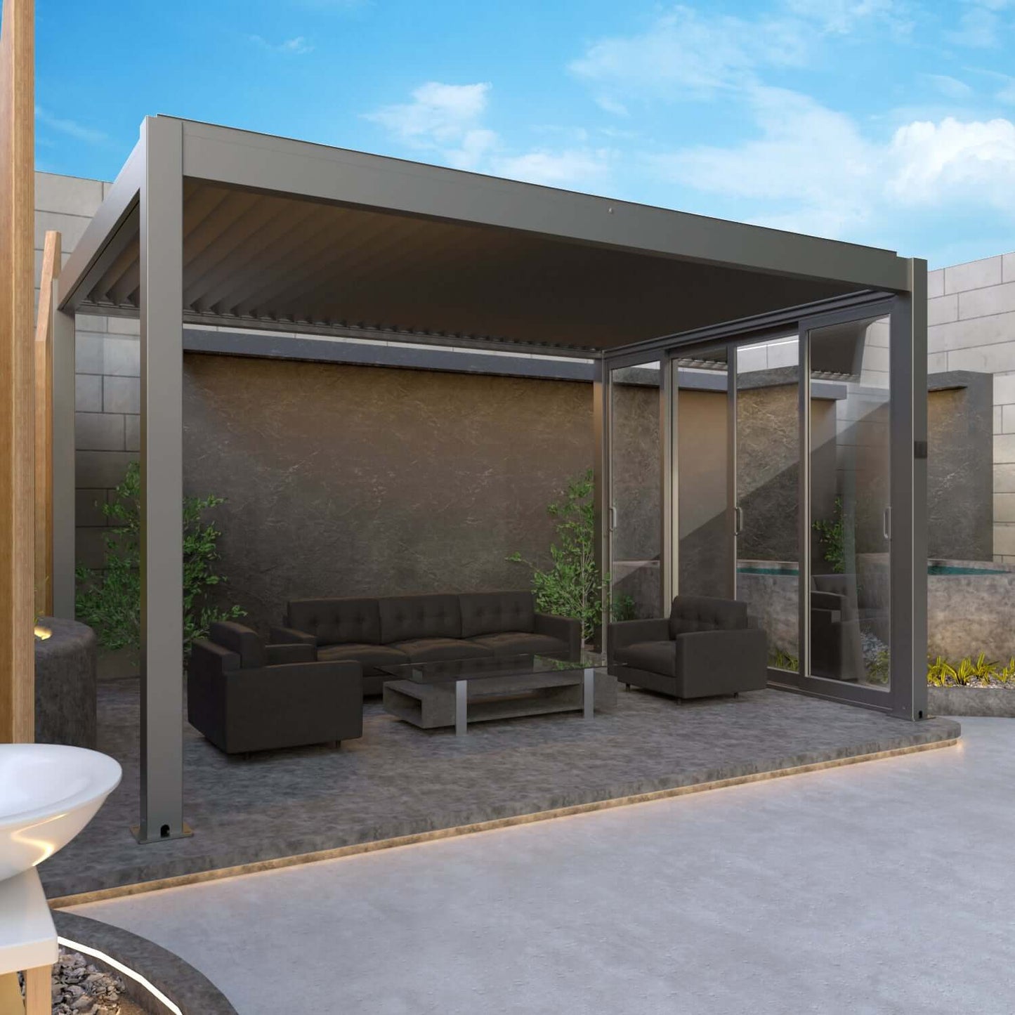 Bon Pergola Premium Sliding Glass Doors - Villa Pergola - SGL-10-DG