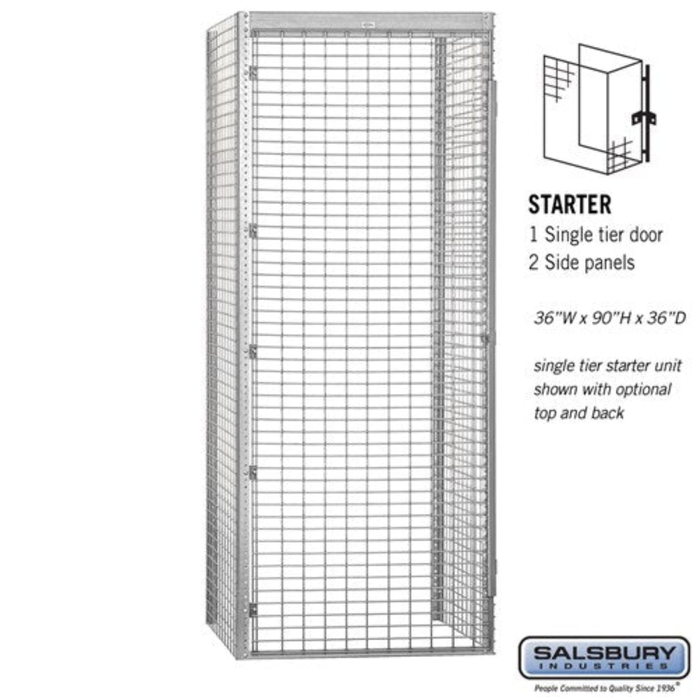 Salsbury 36" Wide Single Tier Bulk Storage Locker - 8133-S