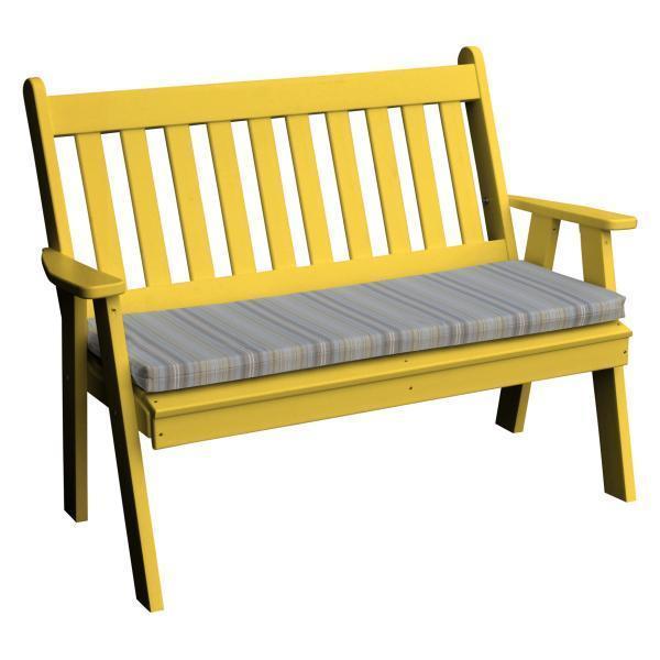 A & L Furniture Poly Traditional English Garden Bench